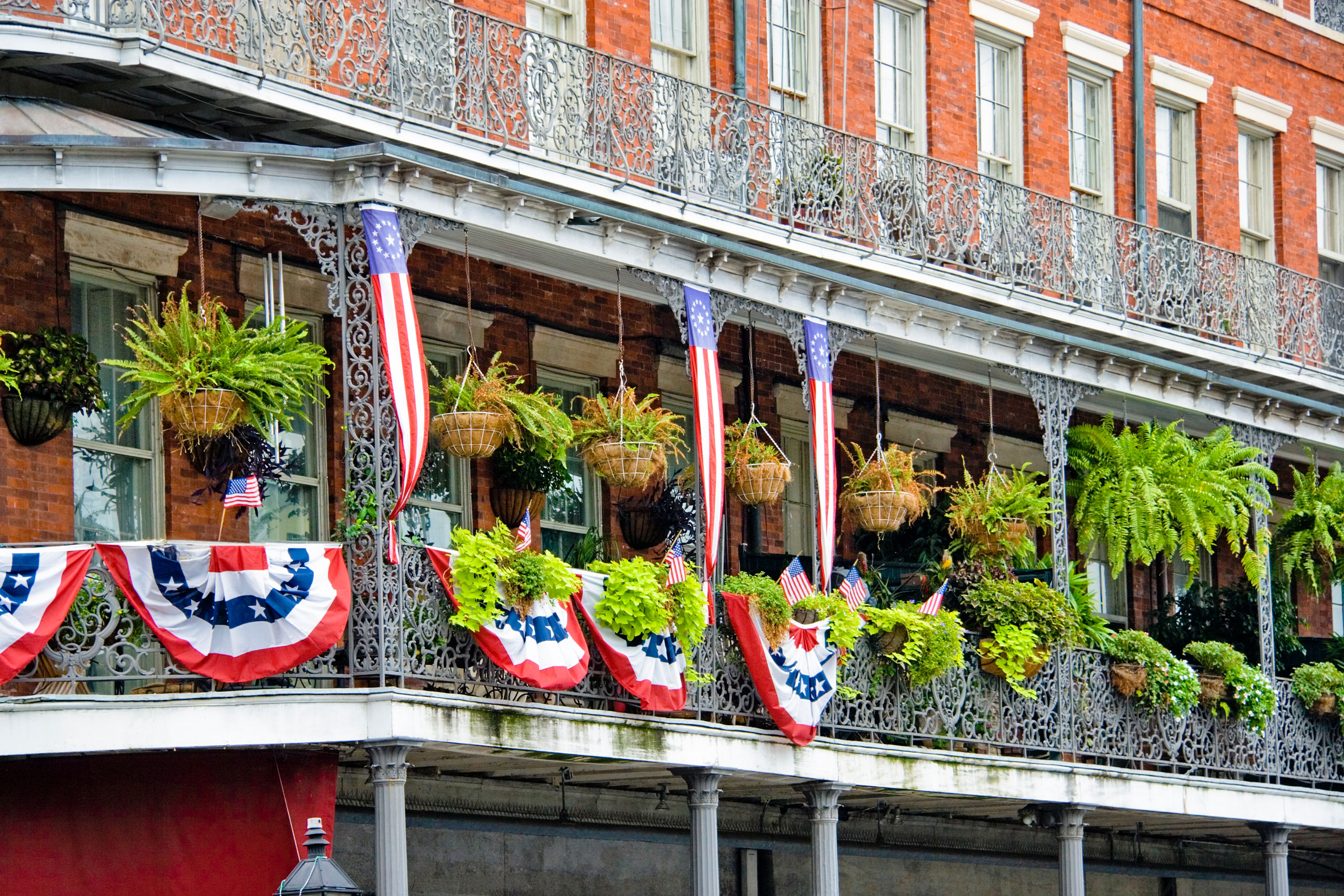 Balcony French Quarter Building New Orleans