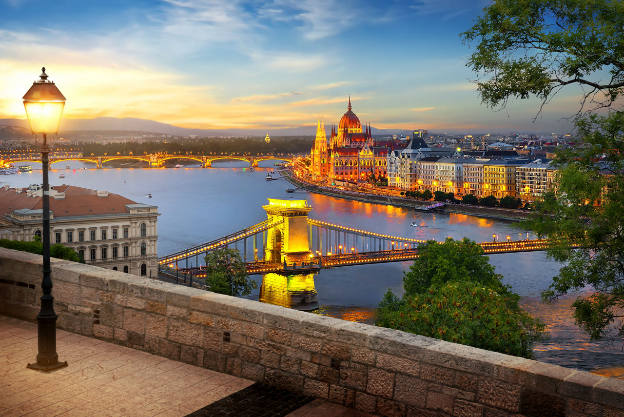 Bridge Danube River Budapest