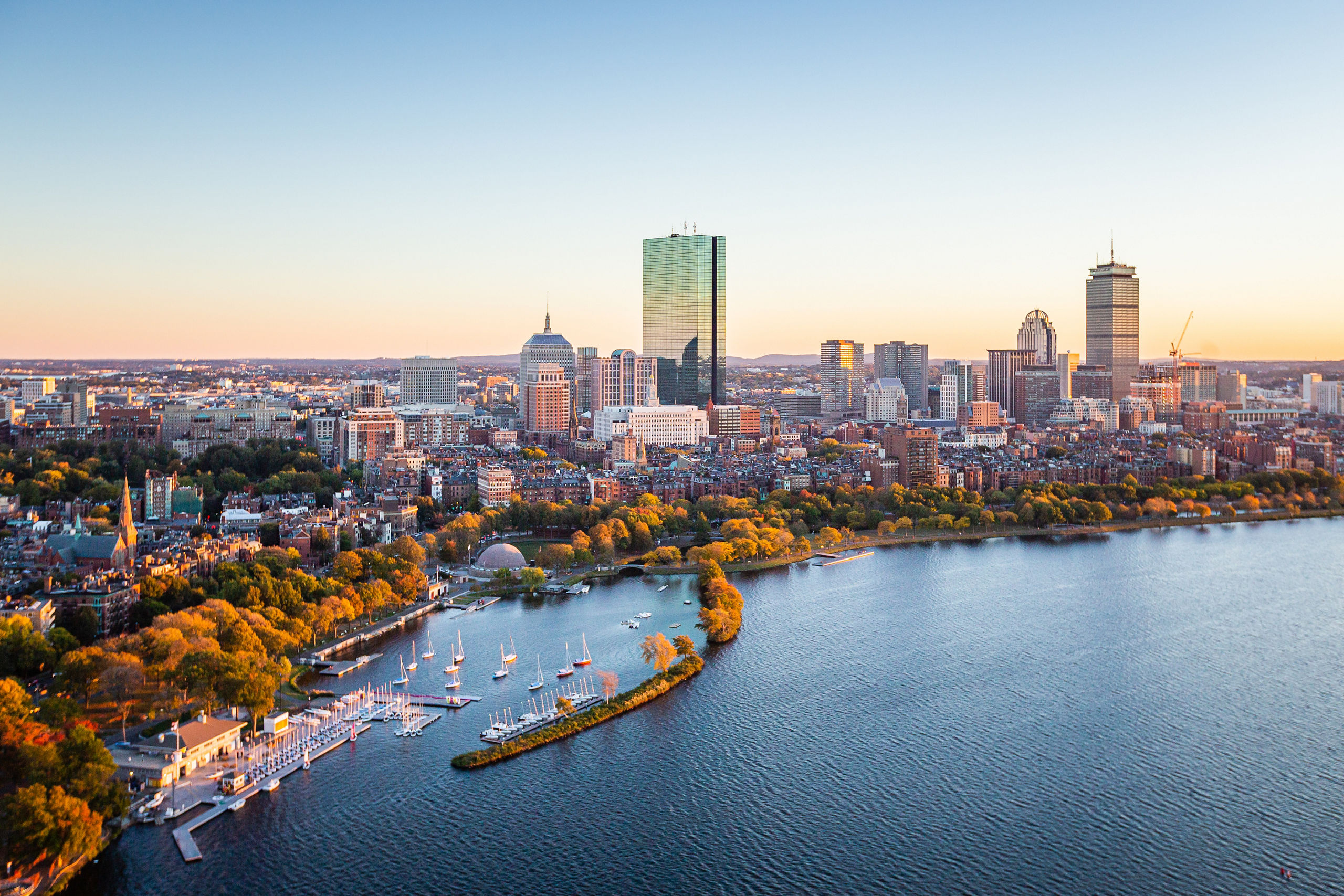 Charles River Waterfront Skyline Boston