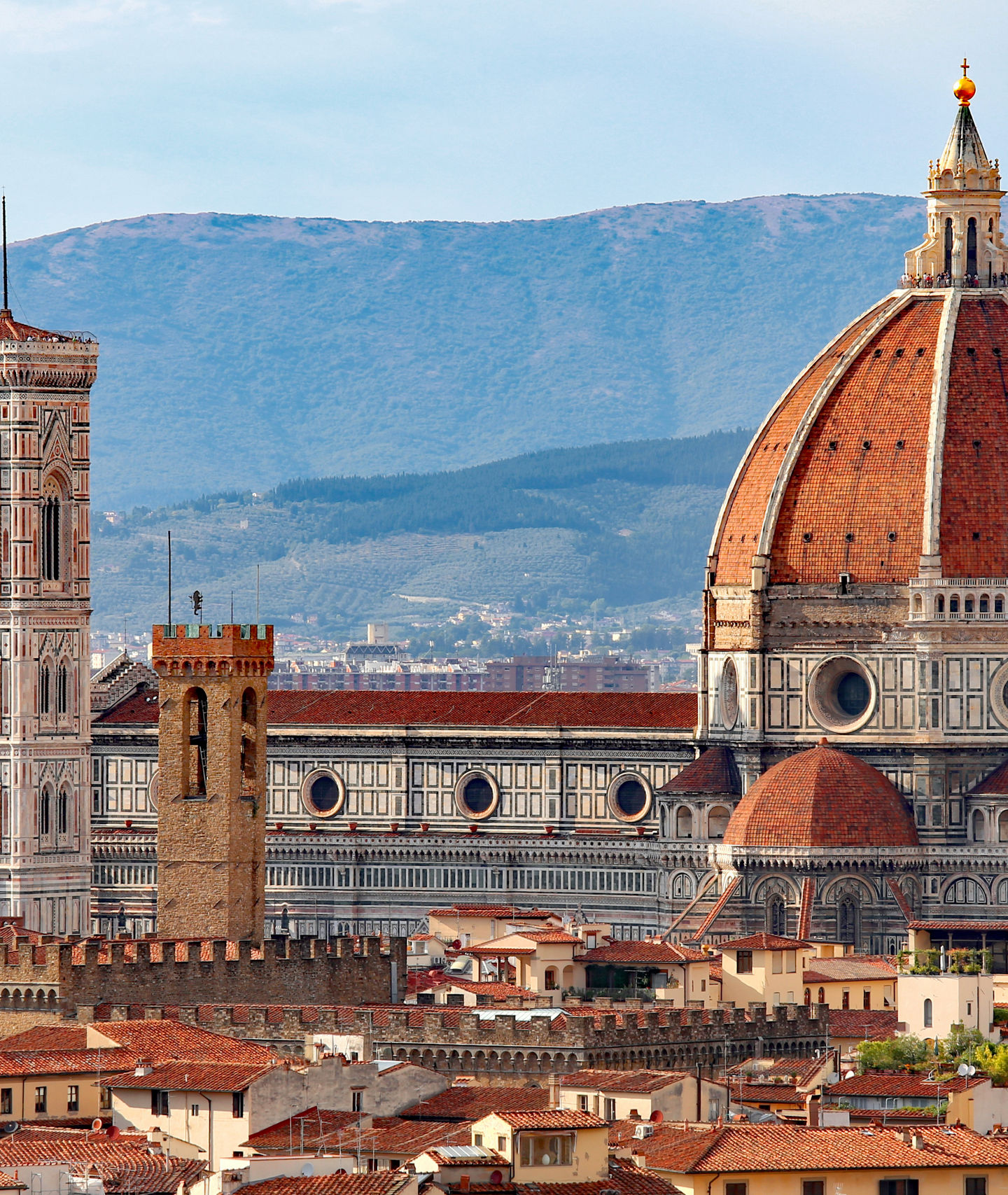 Florence Cathedral with scenic cityscape view