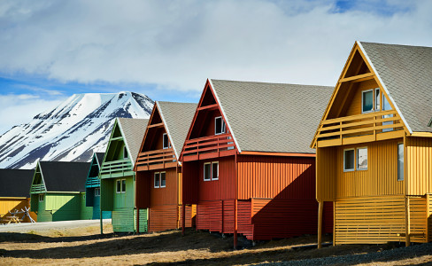 Colorful Buildings Longyearbyen