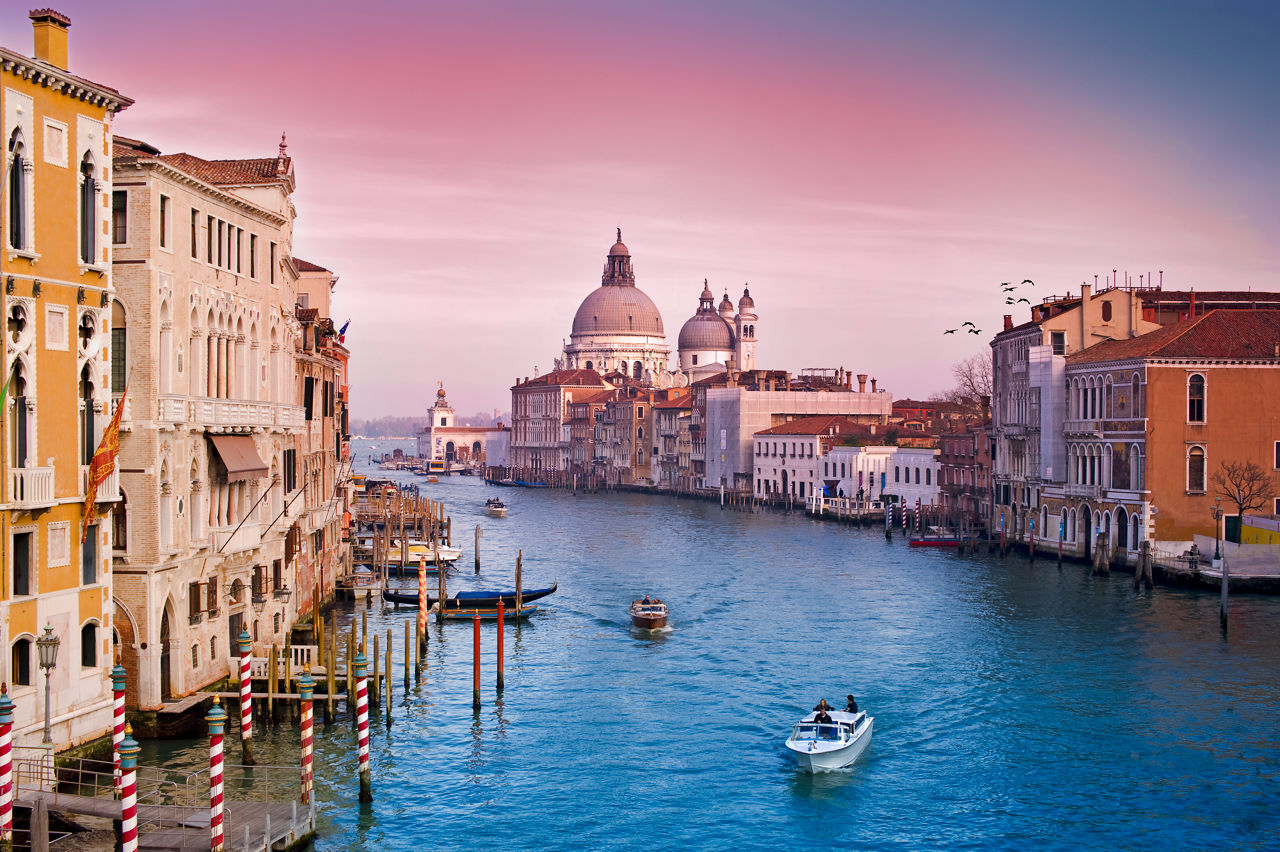 Gondolas Grand Canal Venice