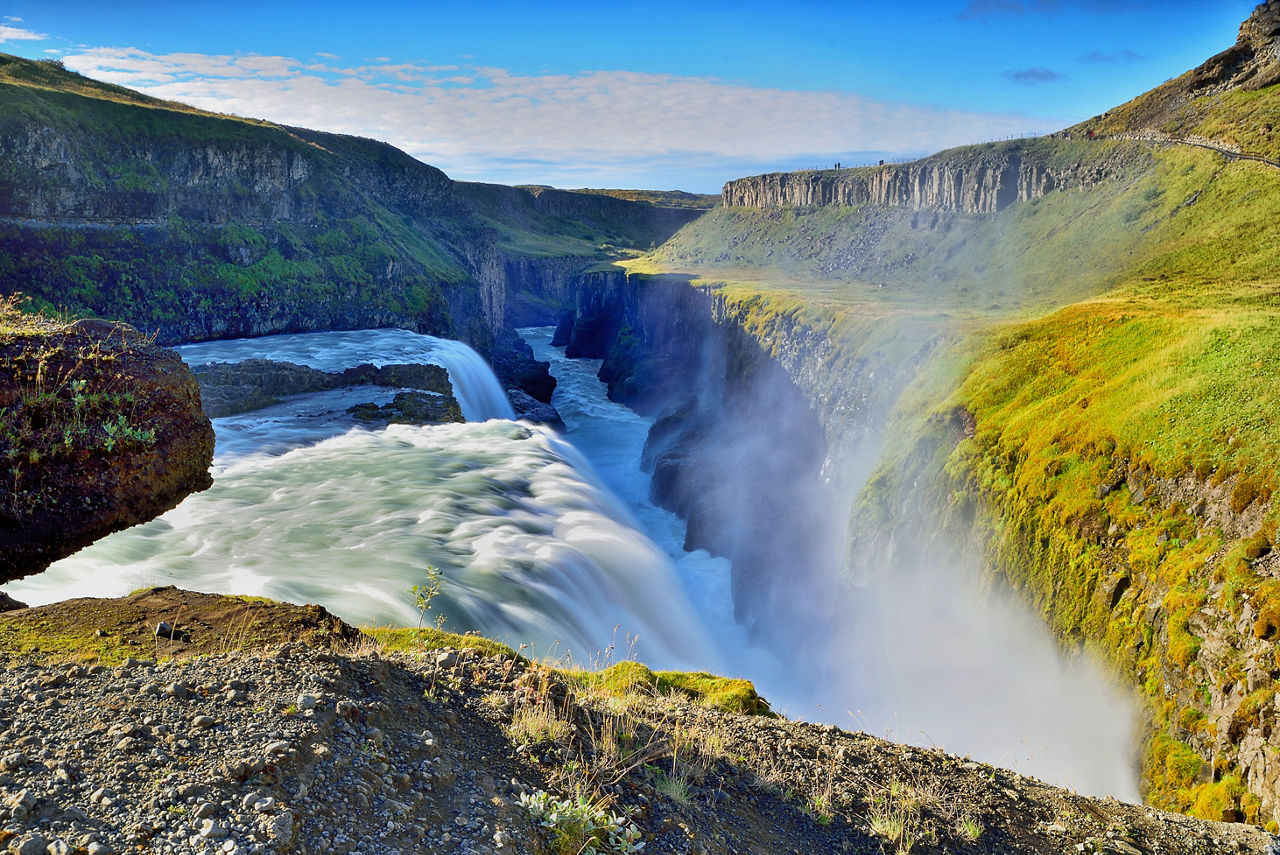 Gullfoss Waterfall Hvita River