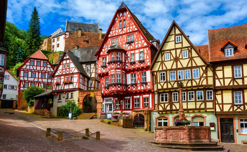 Half Timbered Houses Miltenberg