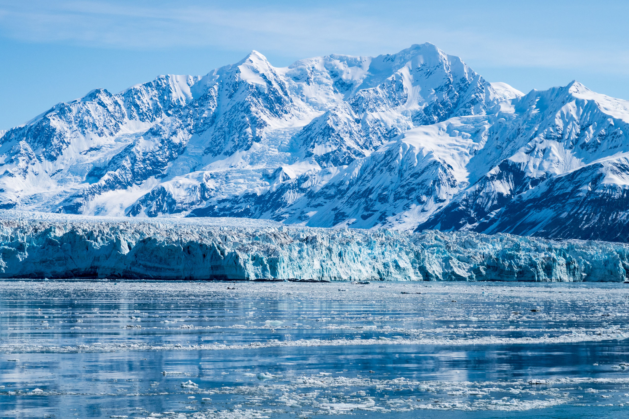 Hubbard Glacier Mountain Ice Alaska