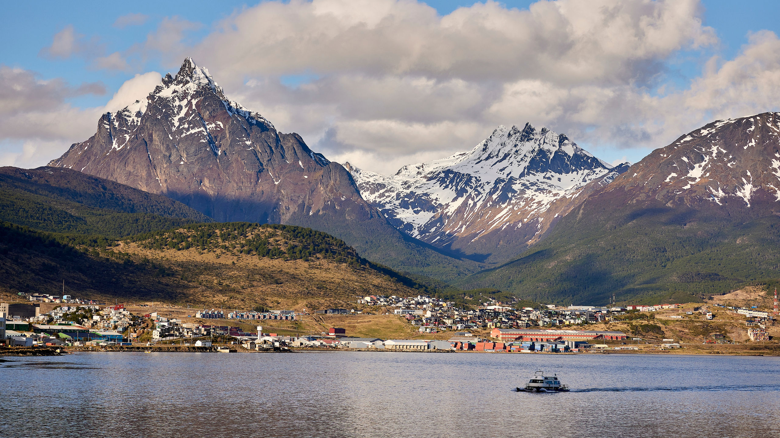 Mountain Peaks Townscape Coast Ushuaia