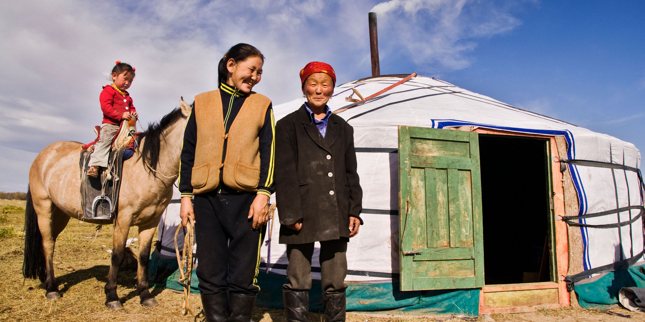 Nomadic Family Yurt Mongolia