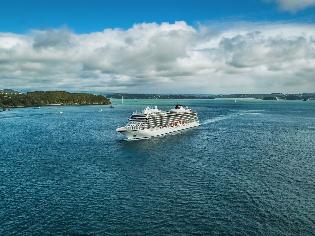 Ocean Ship Bay Islands New Zealand