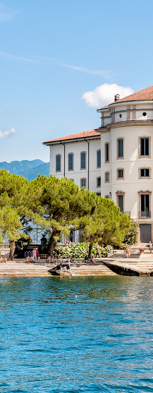 Historic lakeside villa with scenic views