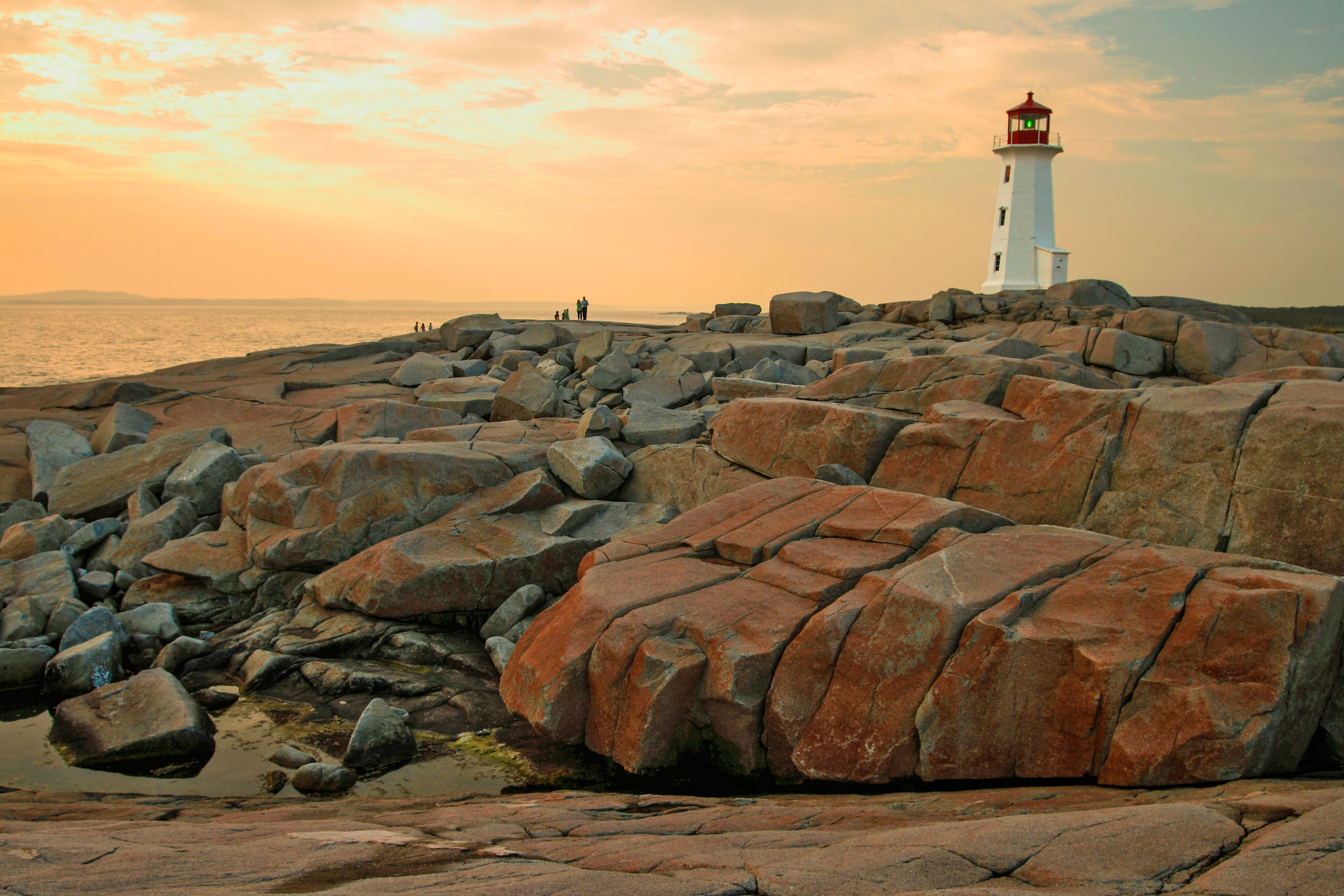 Peggys Point Lighthouse Dawn Halifax
