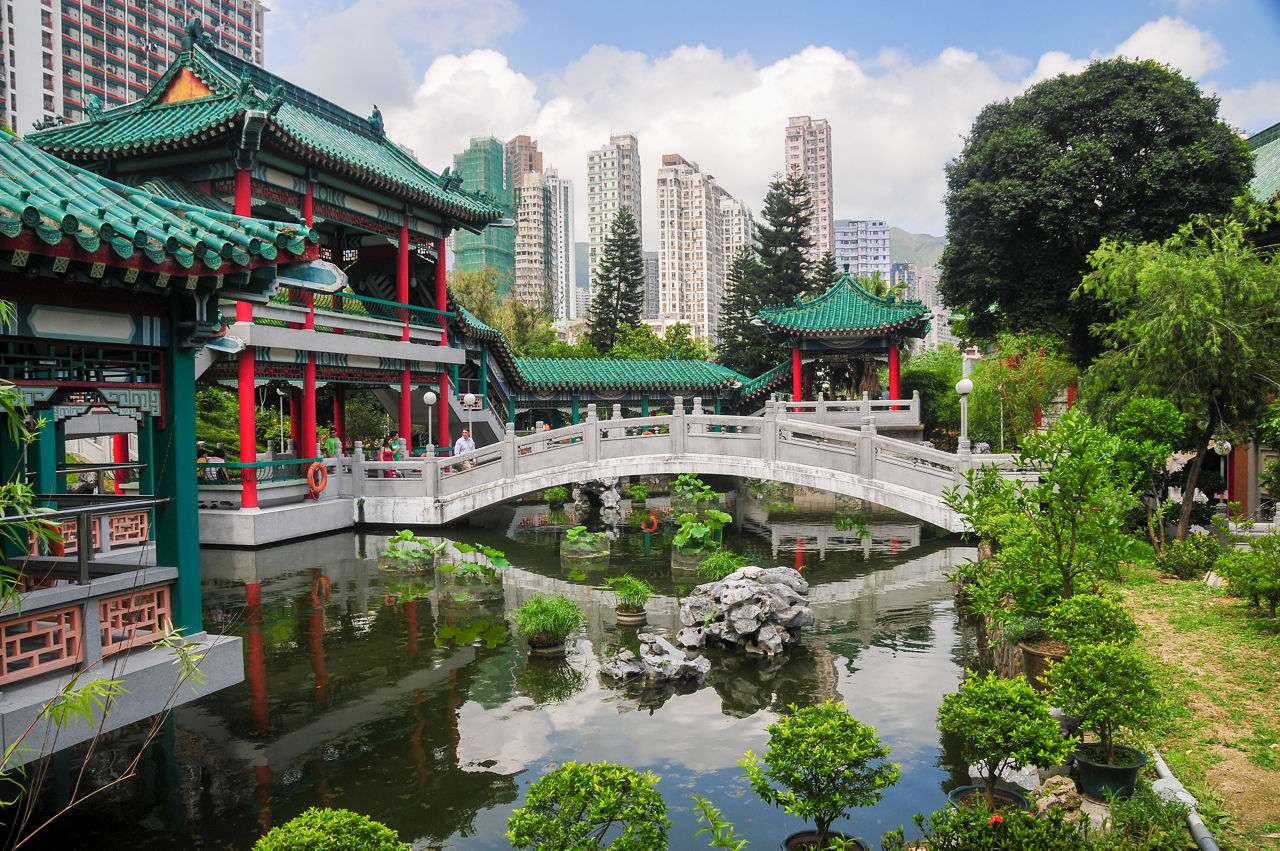 Wong Tai Sin Temple Bridge Hong Kong