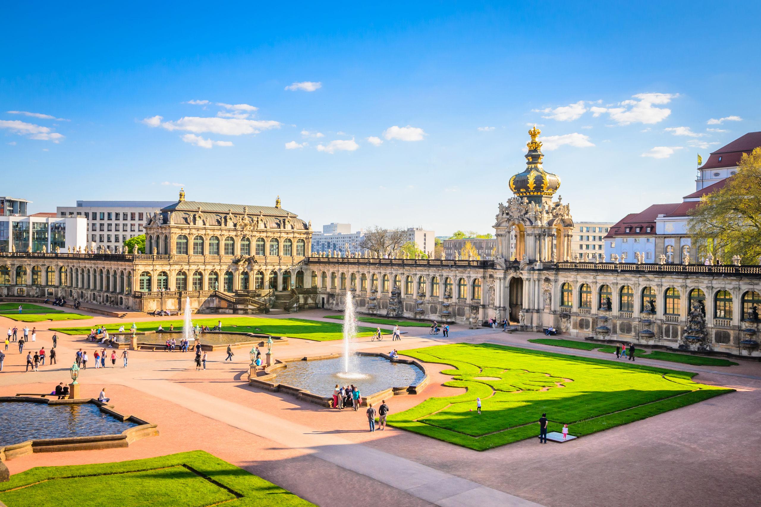 Zwinger Palace Courtyard Dresden