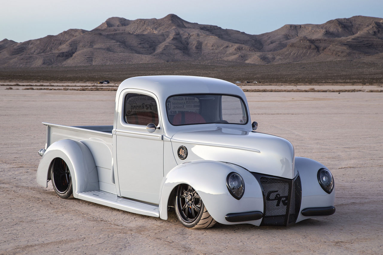 1940 Ford Pickup - American Racing VF498 - Black | American Racing