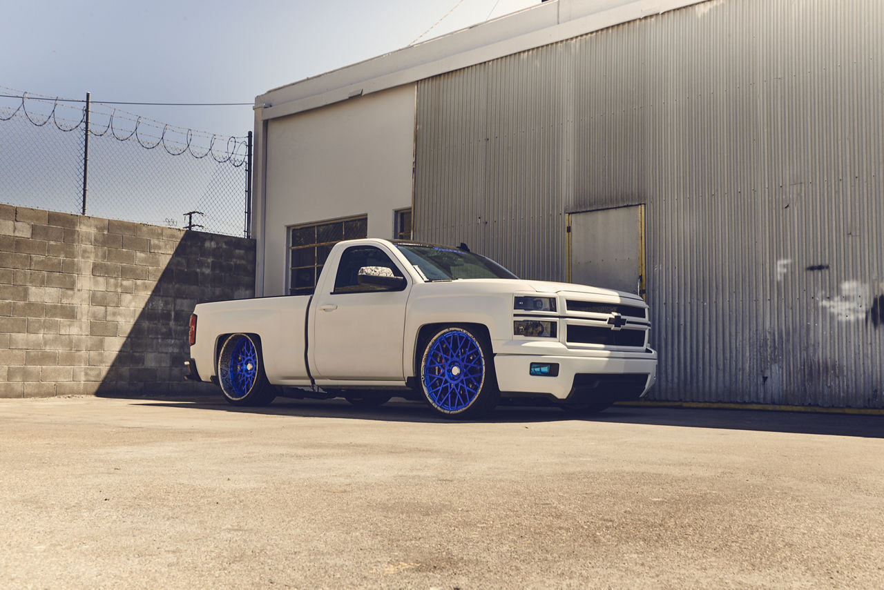 2015 Chevrolet Silverado - American Racing VF515 - Blue | American Racing