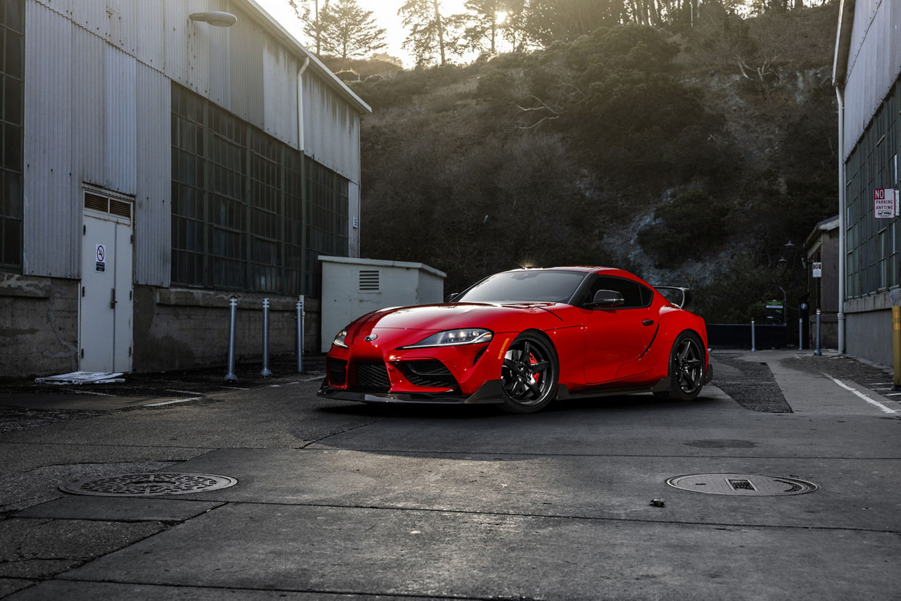 red toyota supra wallpaper