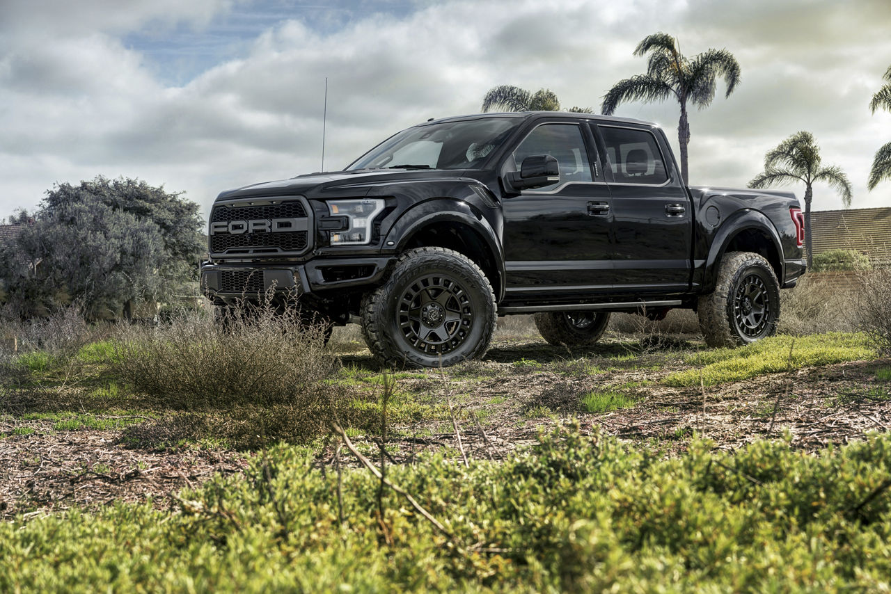 blacked out ford raptor