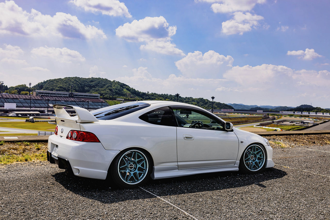 2006 Honda Integra - Motegi MR158 Tsubaki - Green | Motegi Wheels