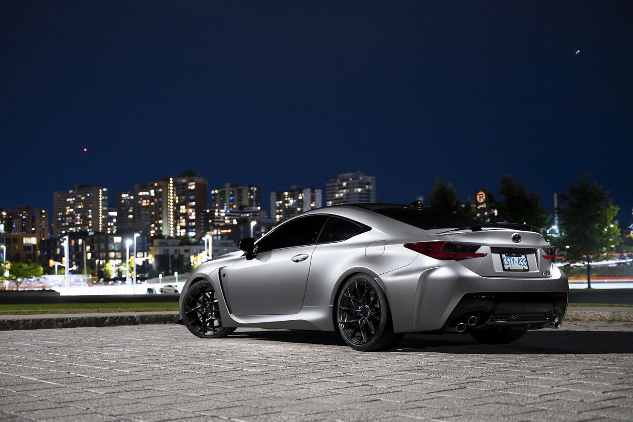 black lexus rcf