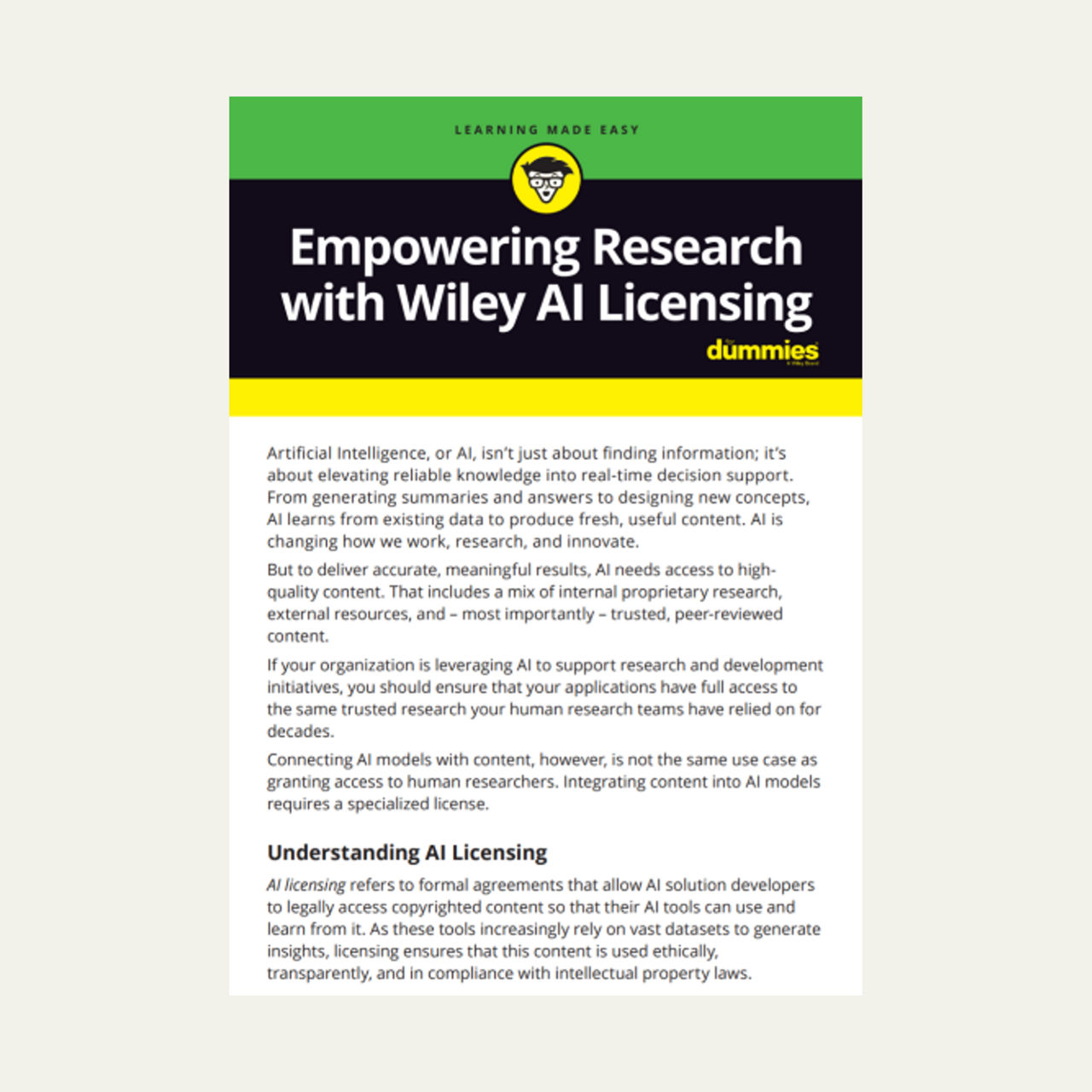 AI Licensing for Information Professionals | Wiley