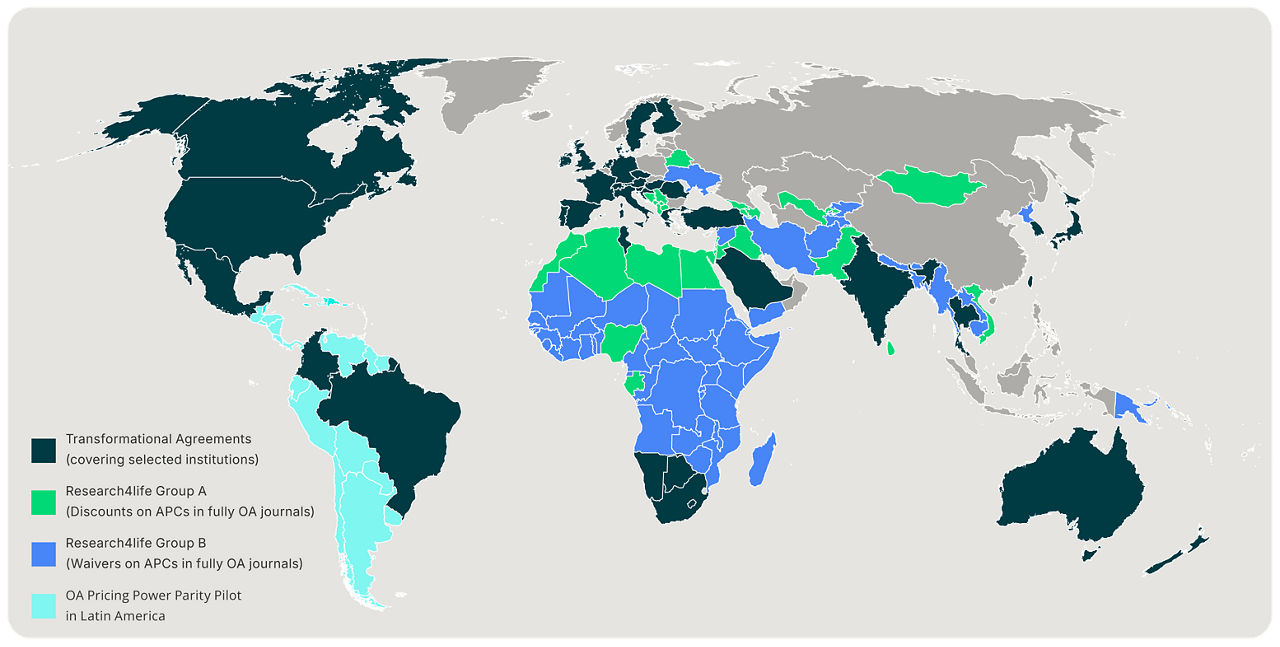 Map showing global impact