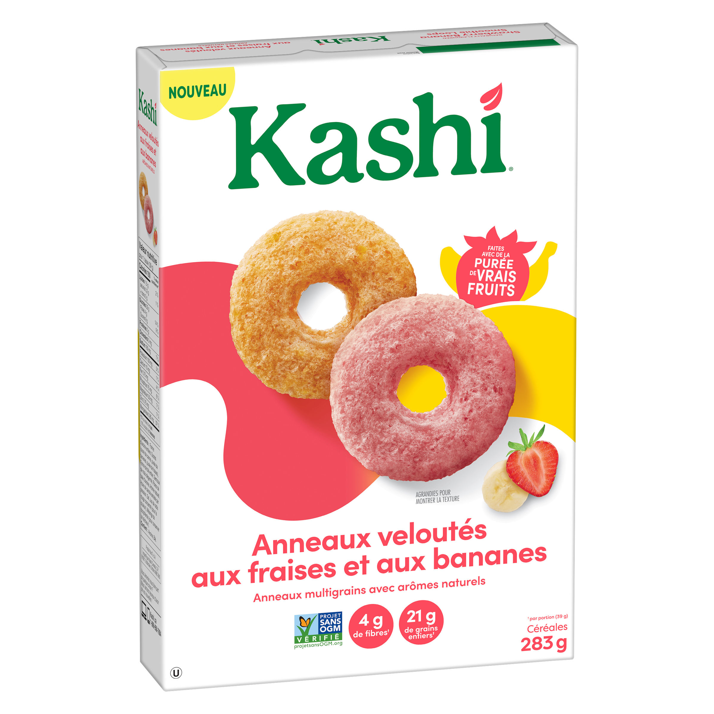 Céréales Kashi® Anneaux veloutés aux fraises et aux bananes