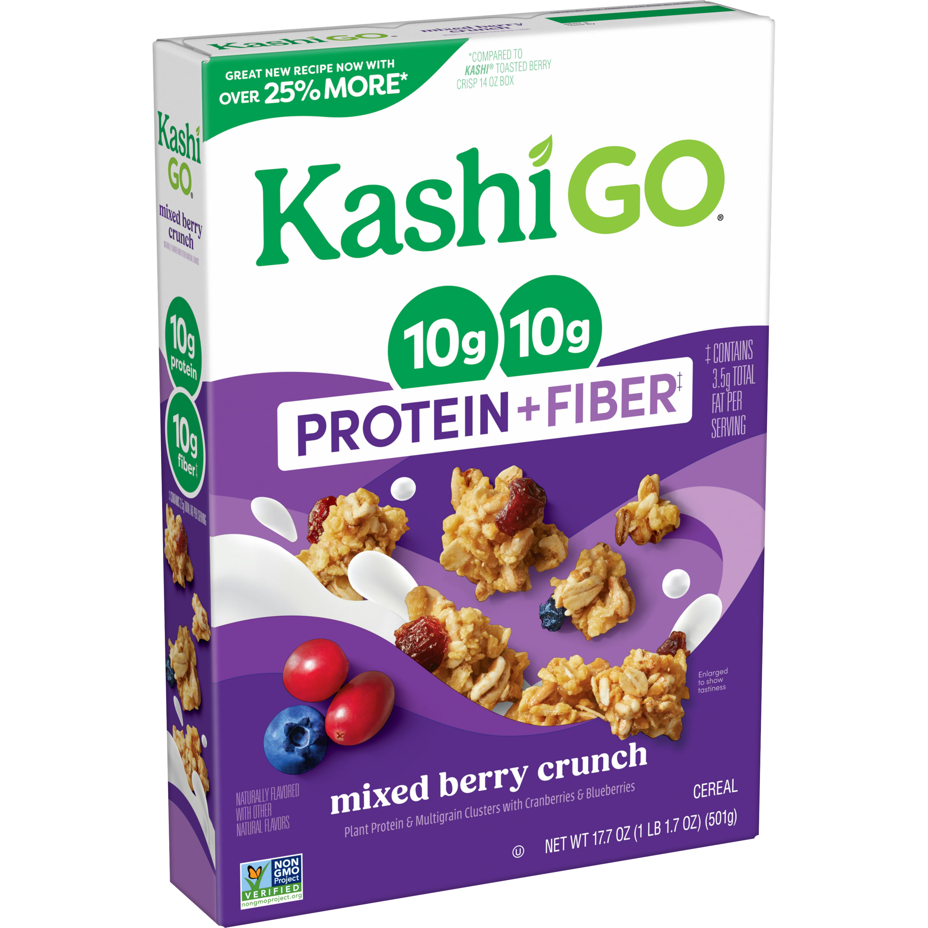 Kashi GO® Protein & Fiber Cereal Mixed Berry Crunch