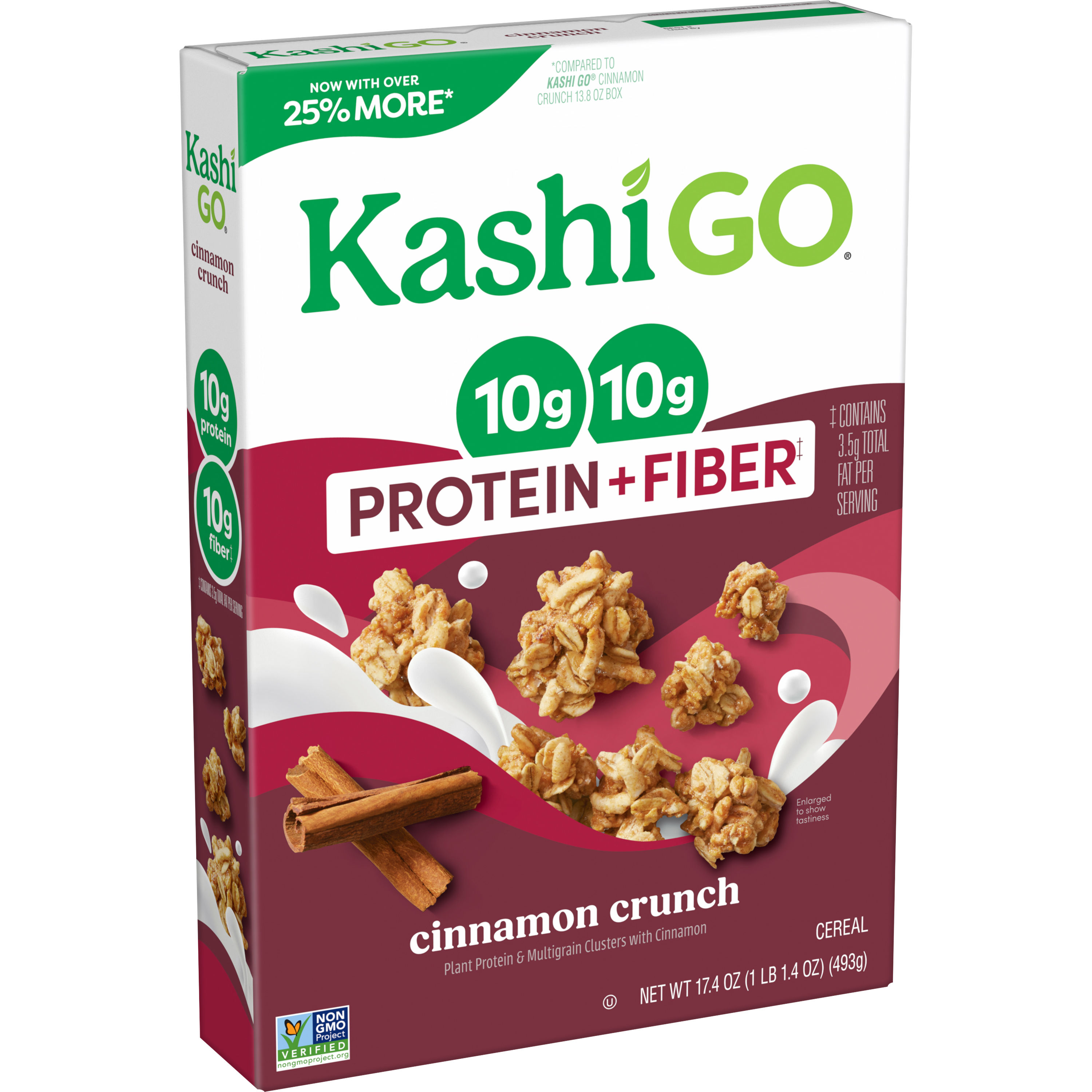 Kashi GO® Protein & Fiber Cereal Cinnamon Crunch