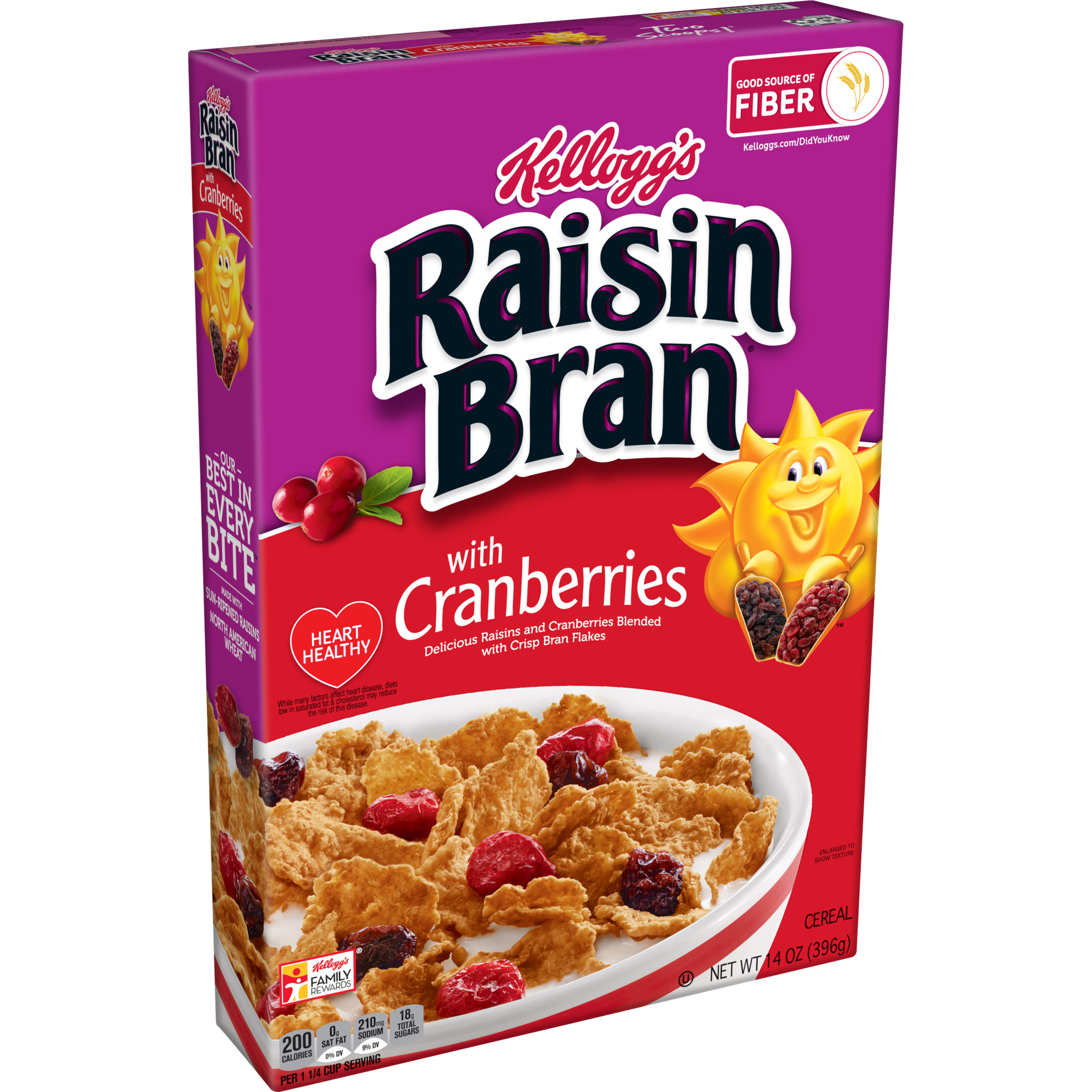 Kellogg's Raisin Bran® with Cranberries cereal