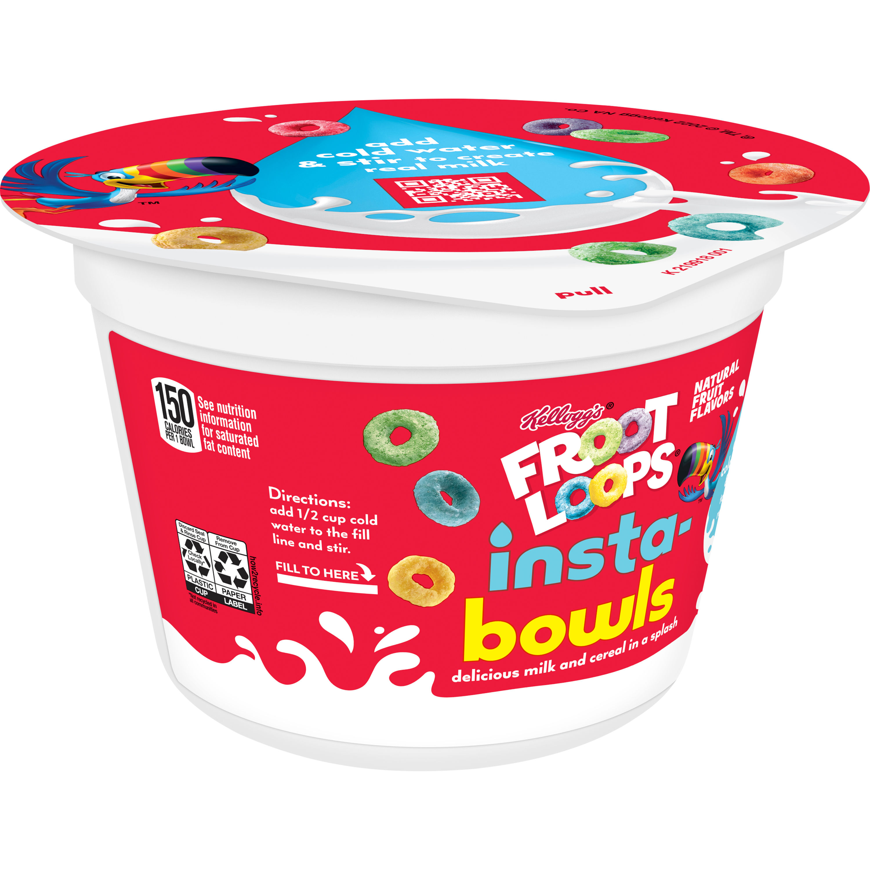Kellogg's® Froot Loops® Insta-Bowls Breakfast Cereal