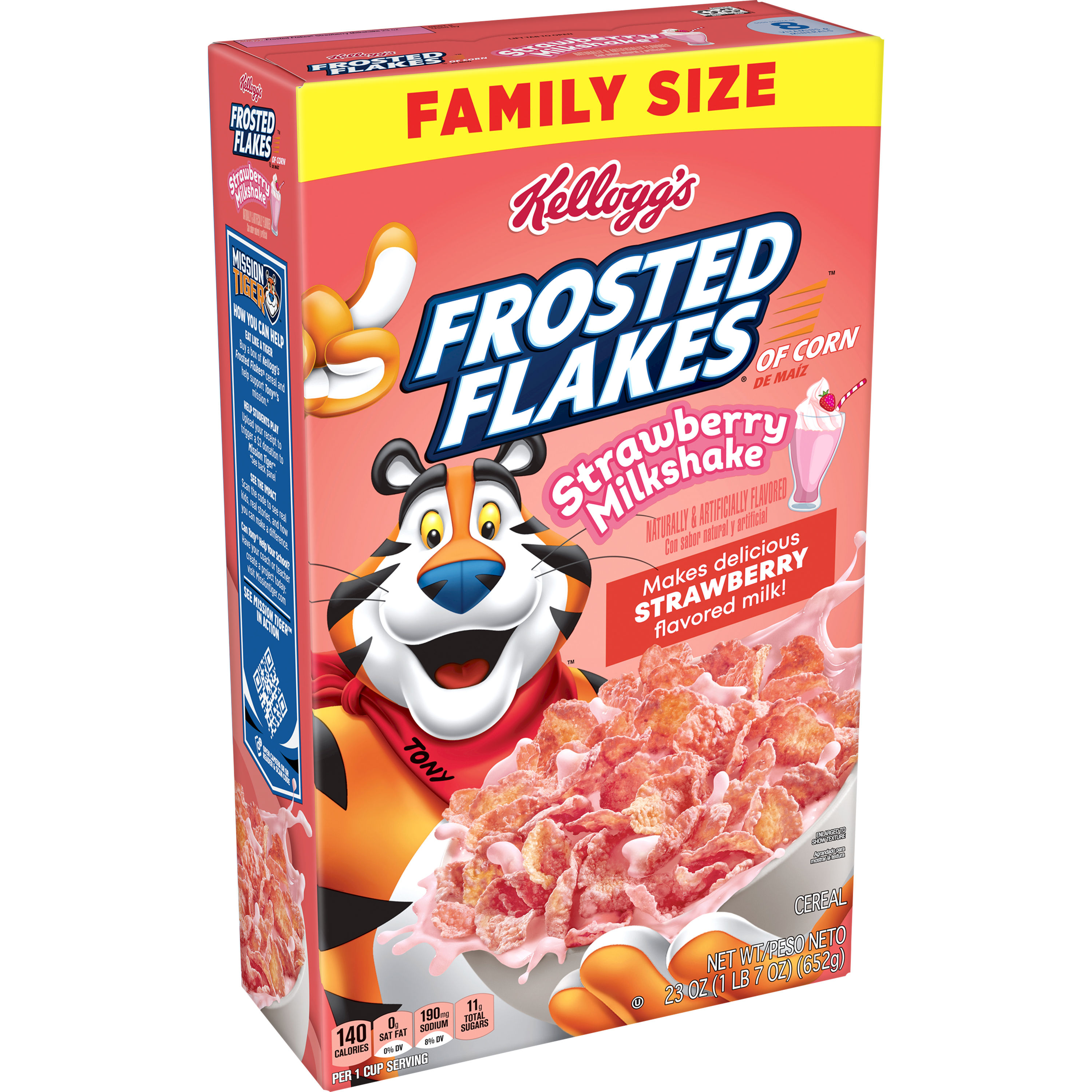 Kellogg's Frosted Flakes® Strawberry Milkshake