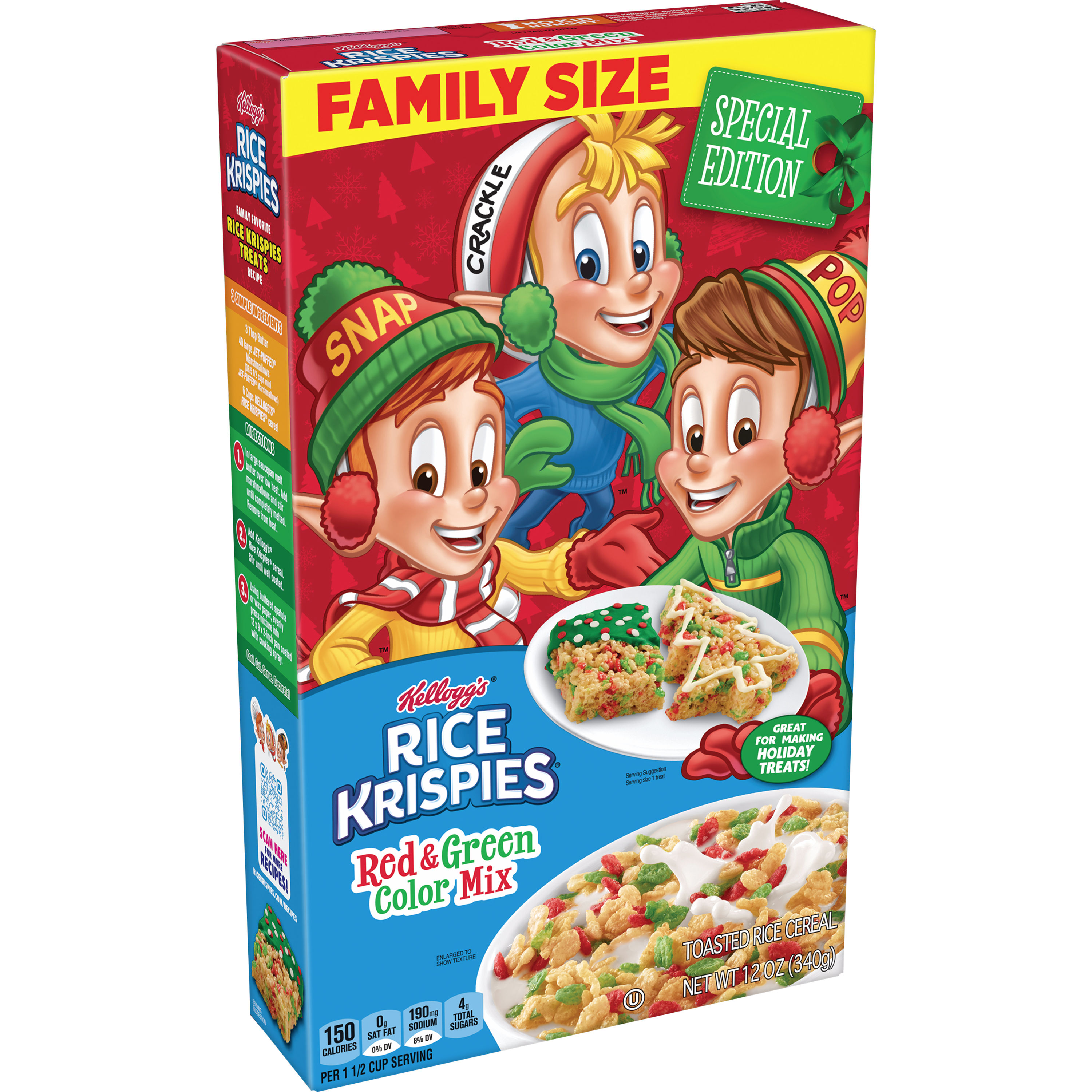 Kellogg's® Rice Krispies® with Holiday Colors cereal