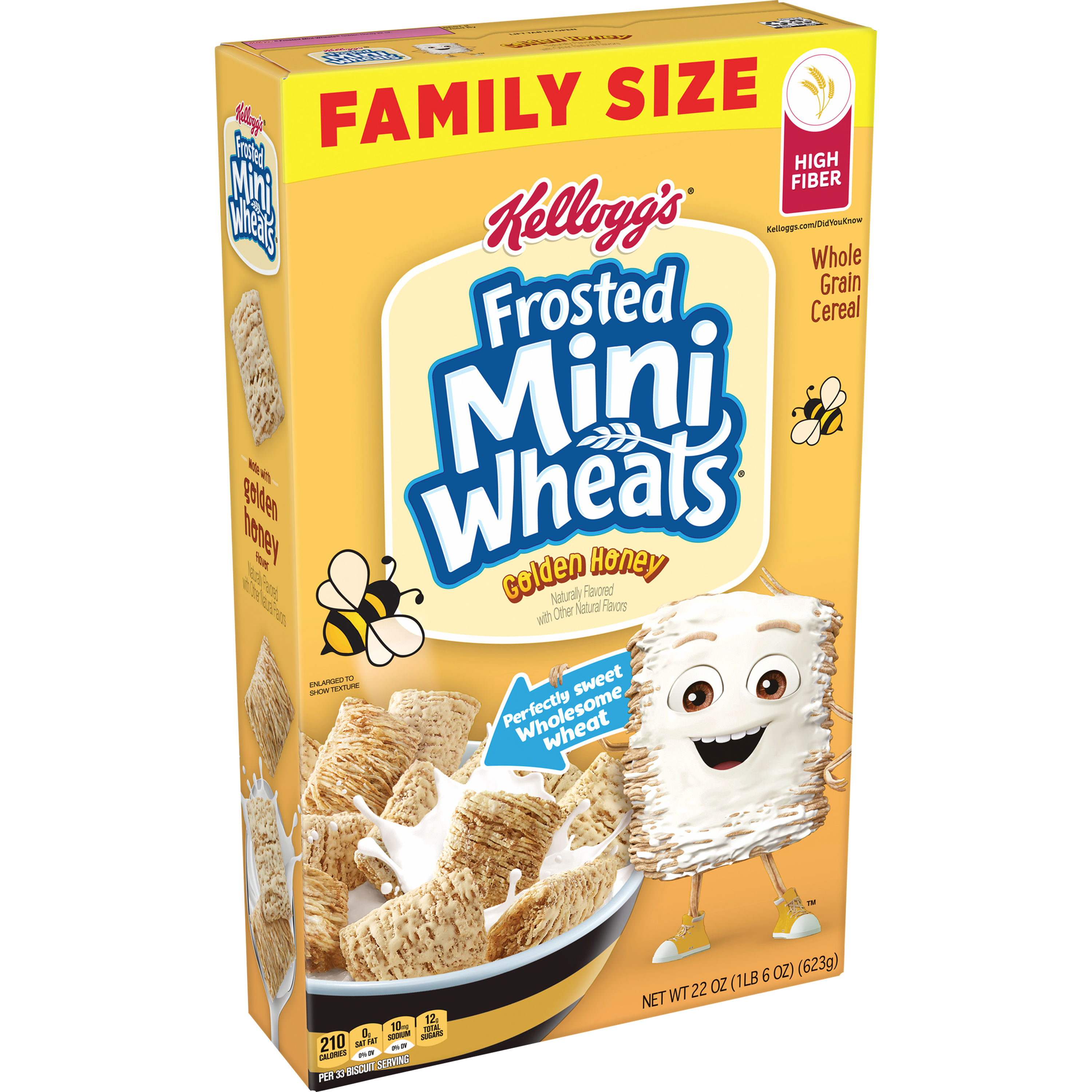 Kellogg’s® Frosted Mini-Wheats® Golden Honey cereal