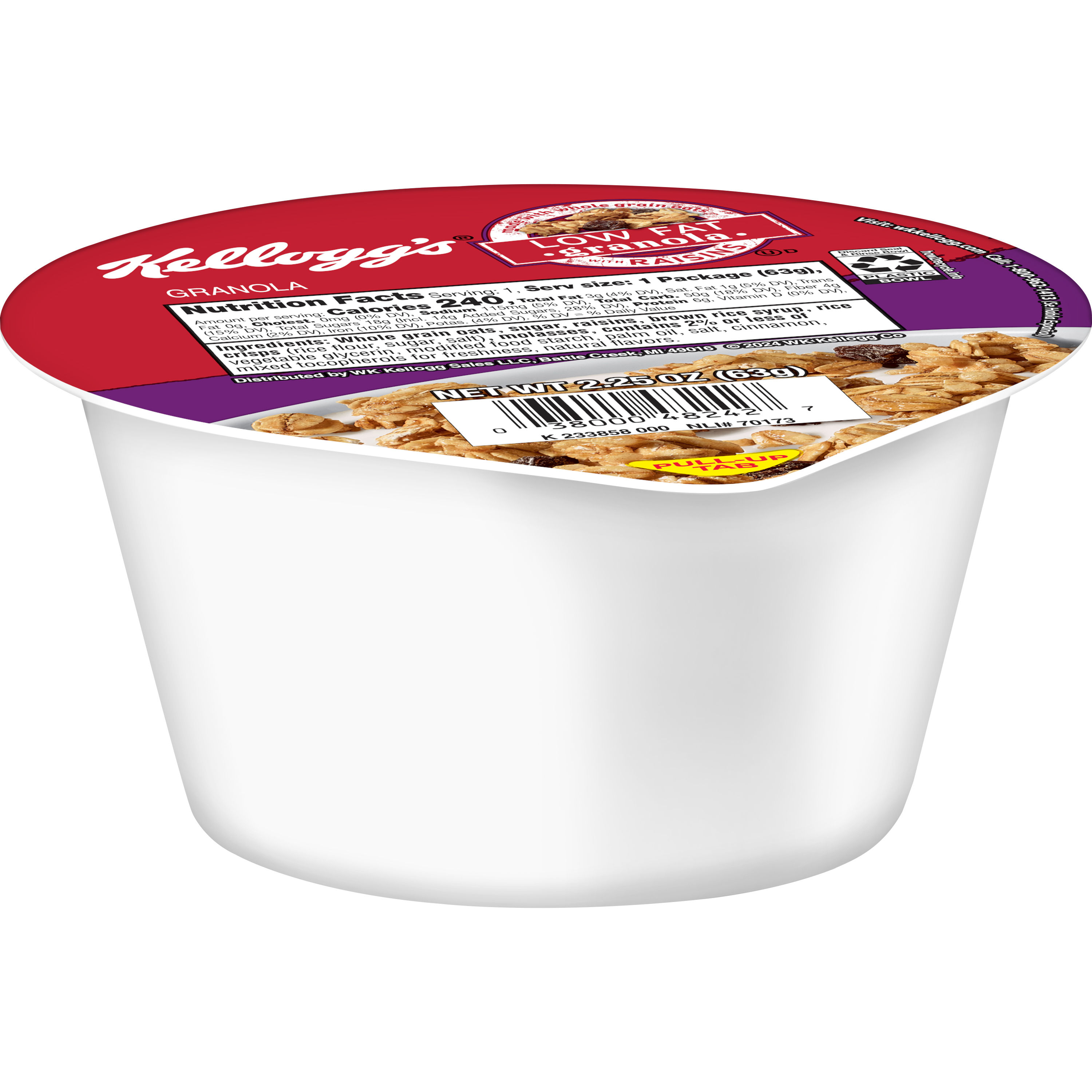 Kellogg's® Low Fat Granola With Raisins Multi-Grain cereal