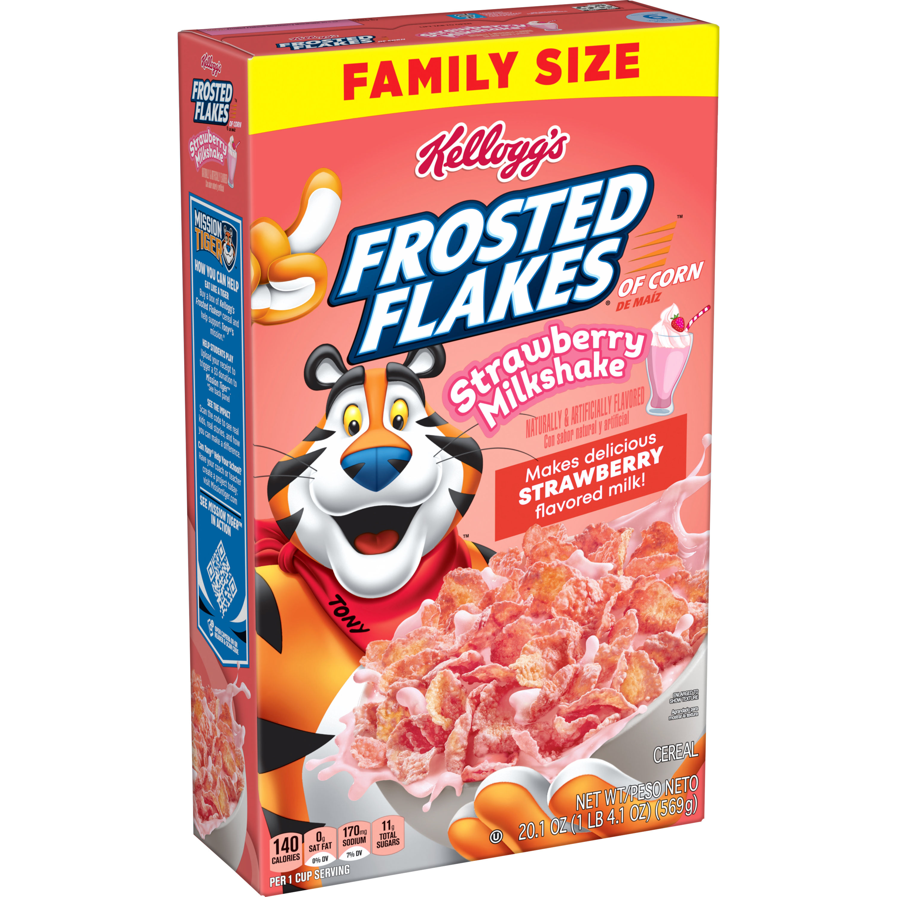 Kellogg's Frosted Flakes® Strawberry Milkshake
