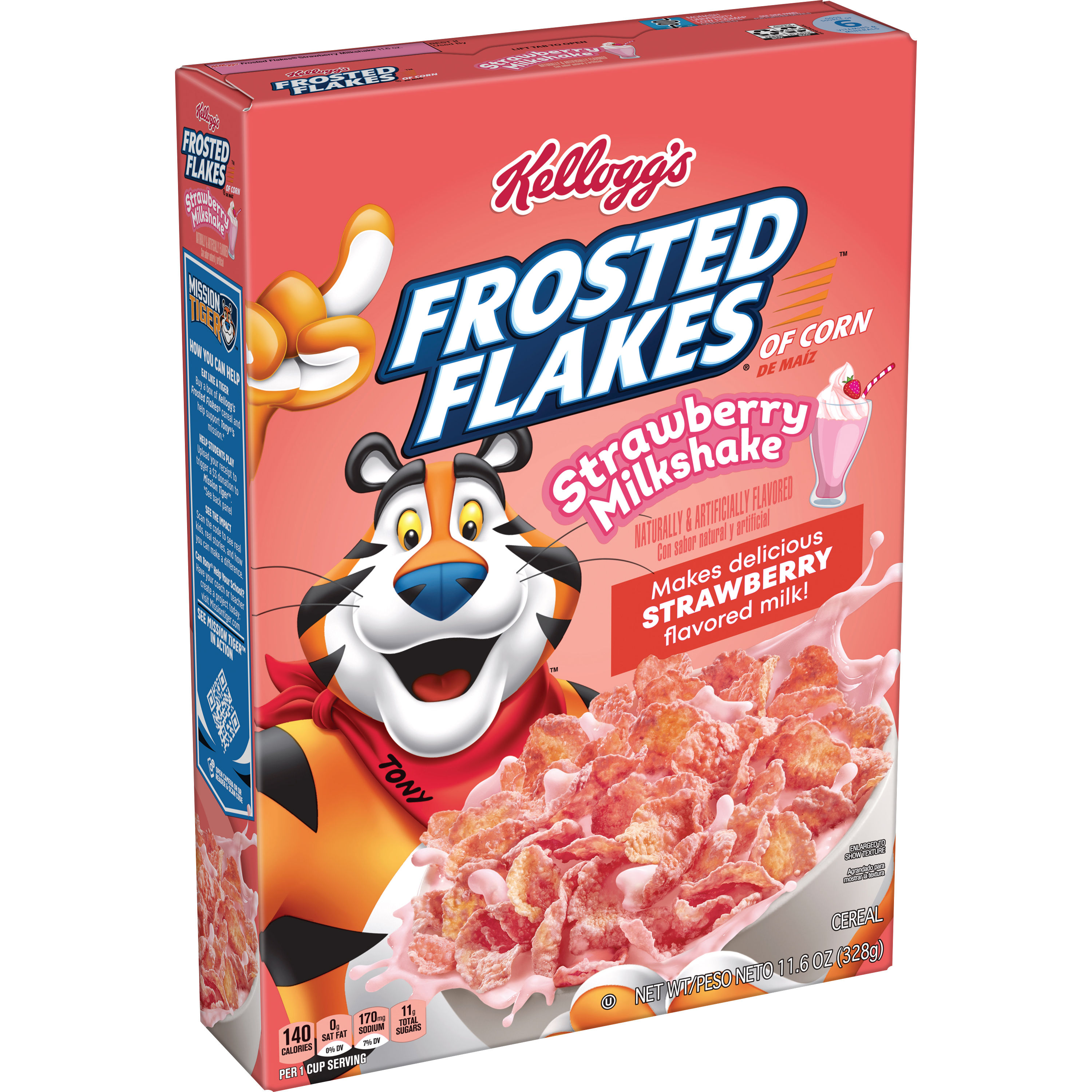 Kellogg's Frosted Flakes® Strawberry Milkshake