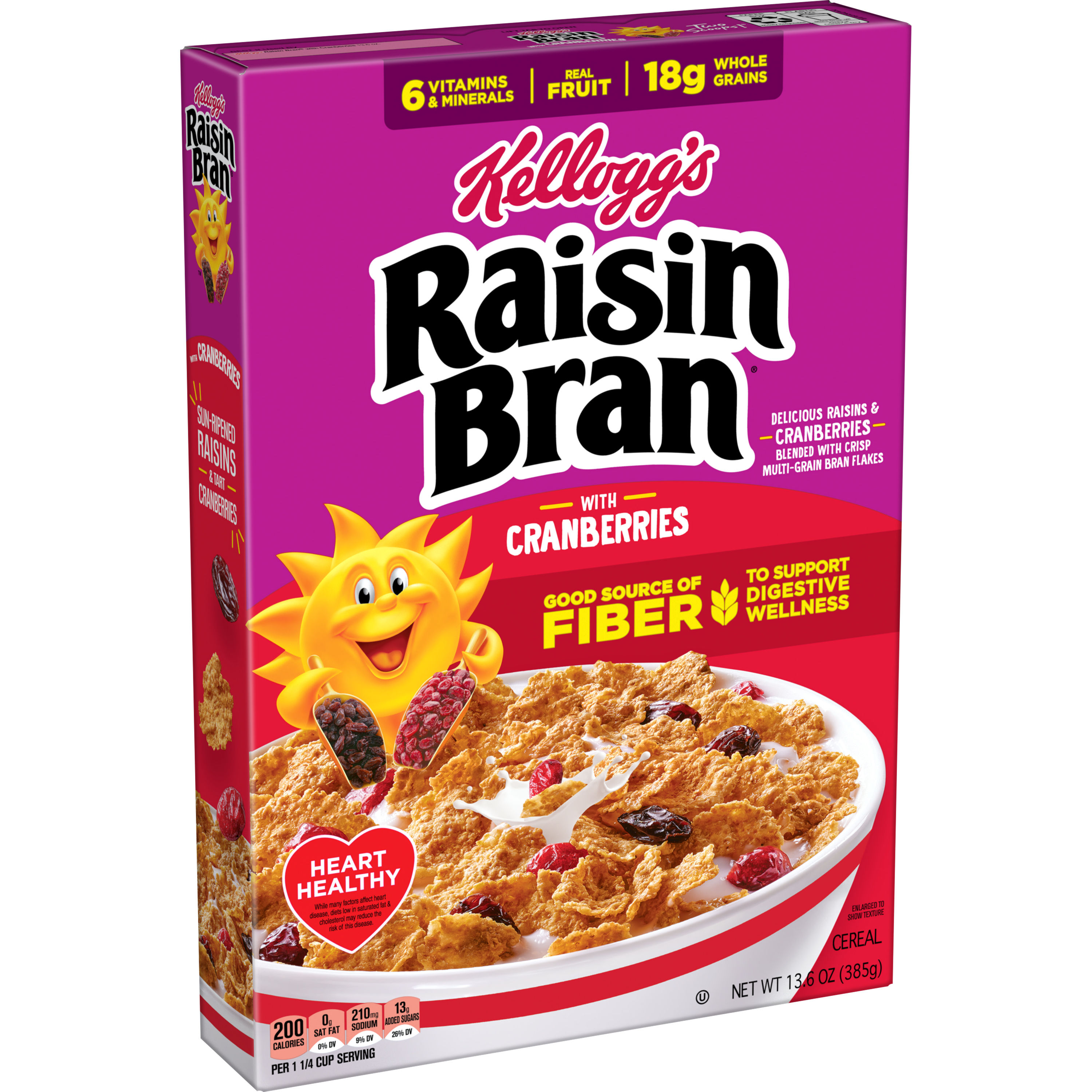 Kellogg's Raisin Bran® with Cranberries cereal