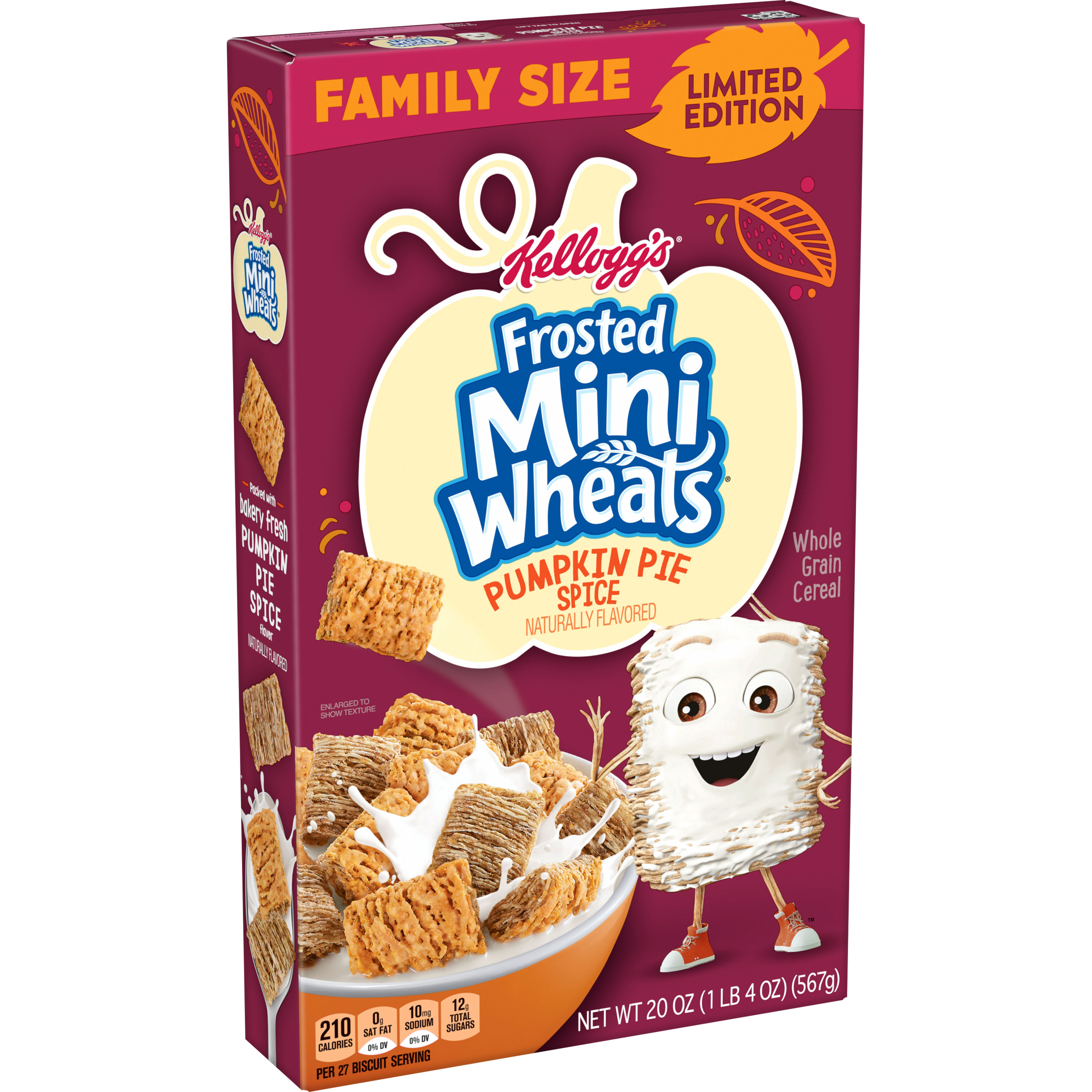 Kellogg's® Frosted Mini-Wheats® Pumpkin Pie Spice cereal