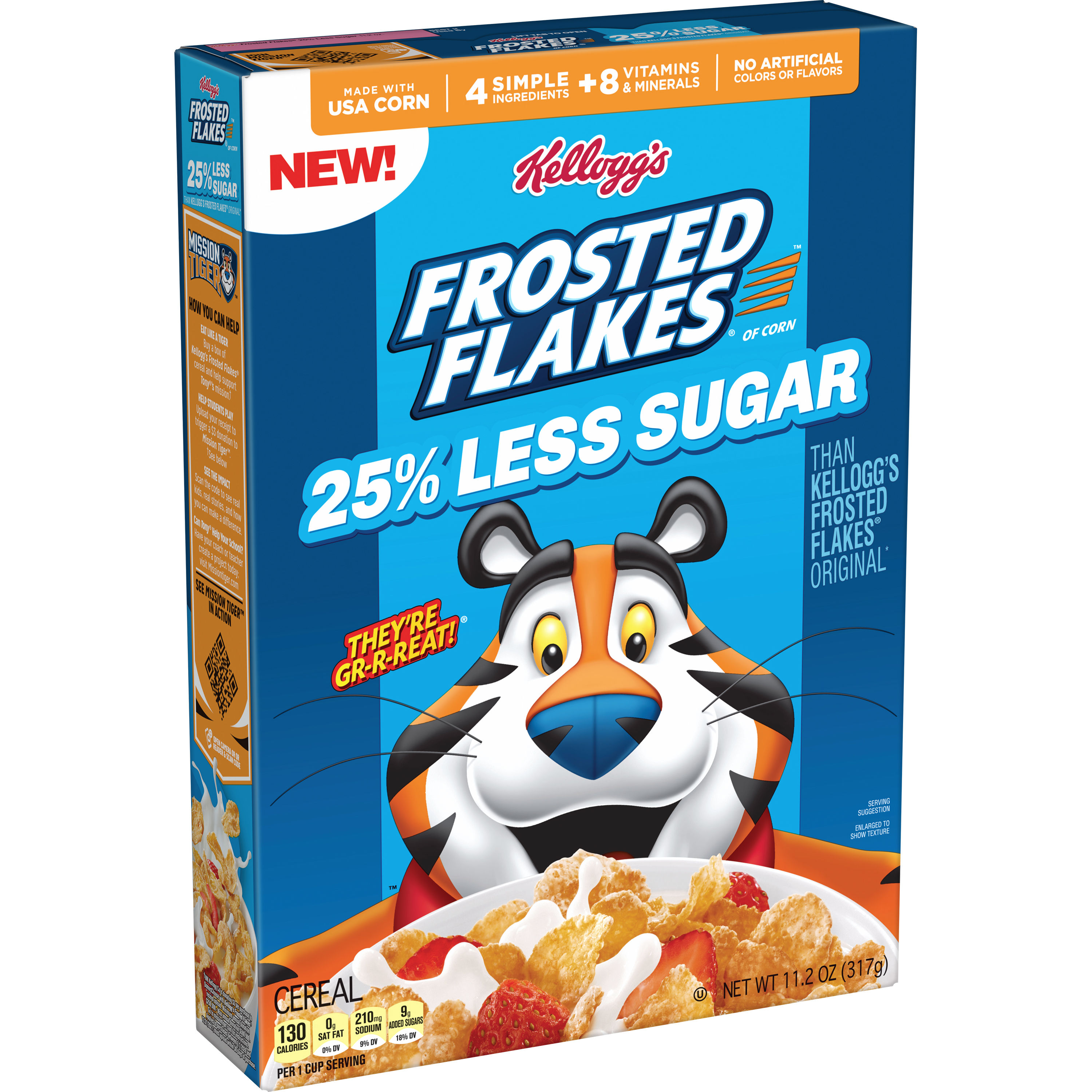 Kellogg’s Frosted Flakes® 25% Less Sugar