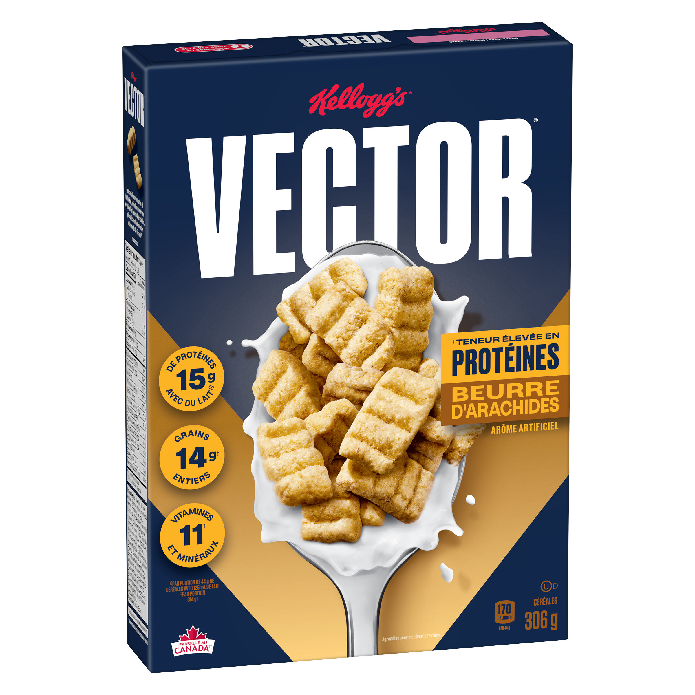Céréales Vector® à saveur de beurre d’arachides