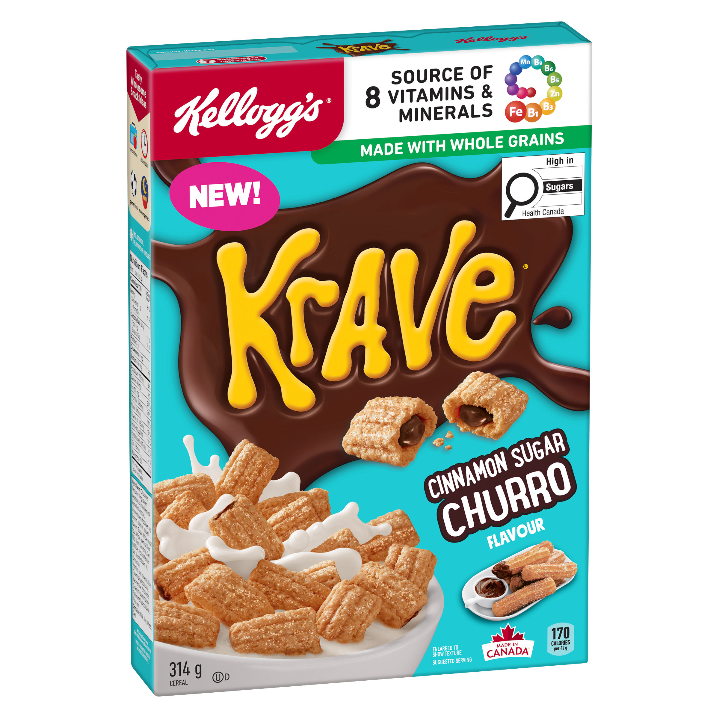 Kellogg's® Krave® Cinnamon Sugar Churro Flavour Cereal