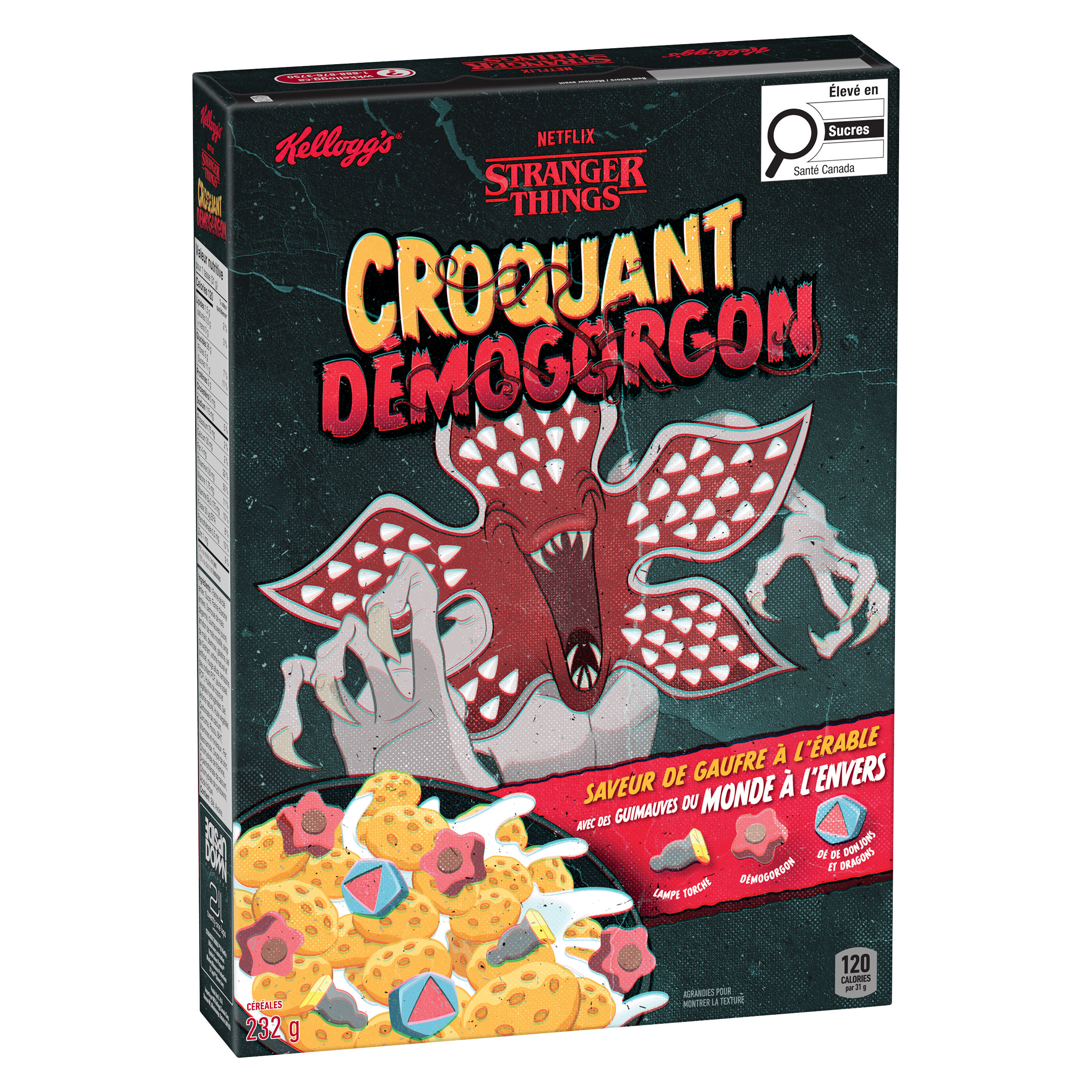 Les céréales Kellogg’s® Stranger Things™ Croquant démogorgon