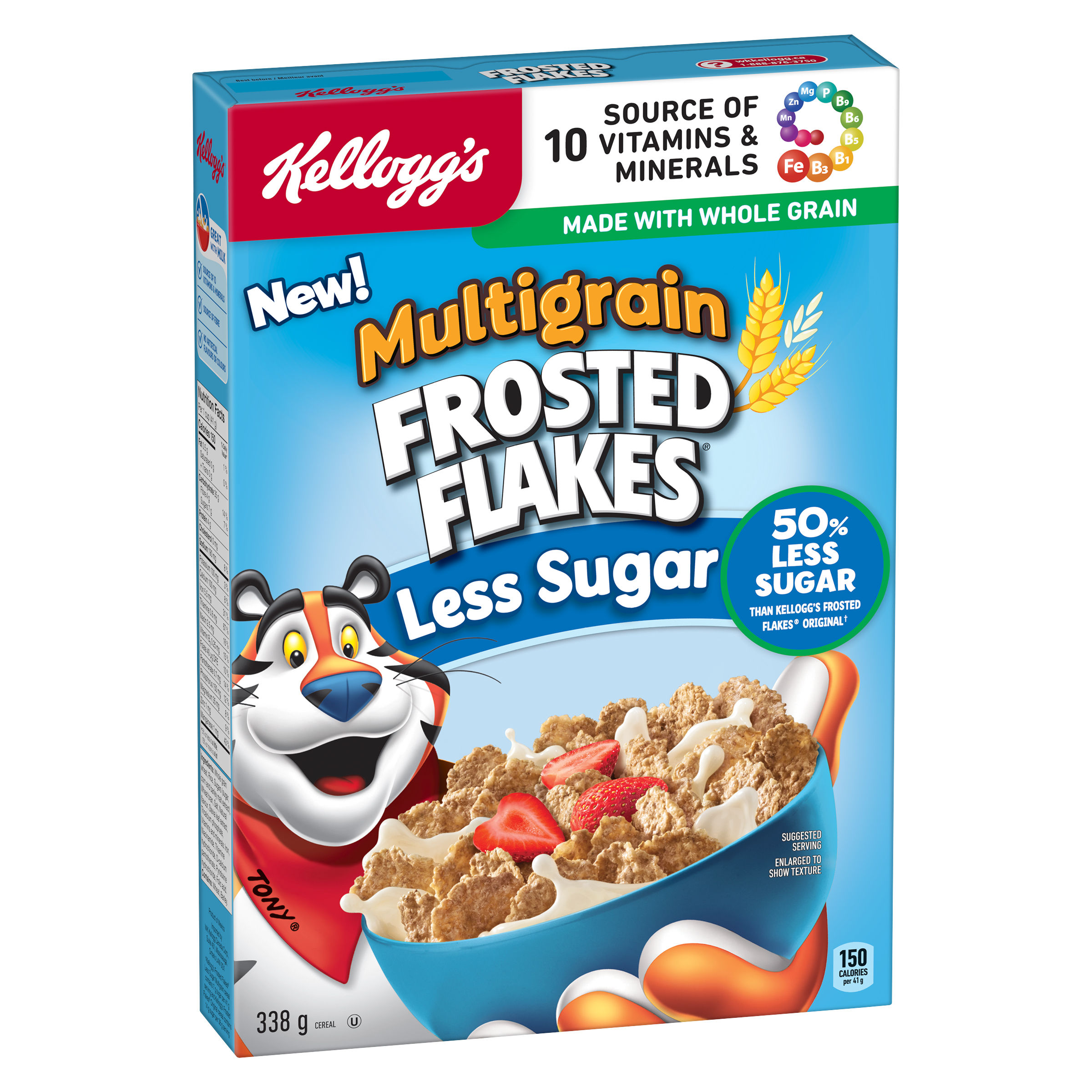 Kellogg's Frosted Flakes® Less Sugar Multigrain Cereal