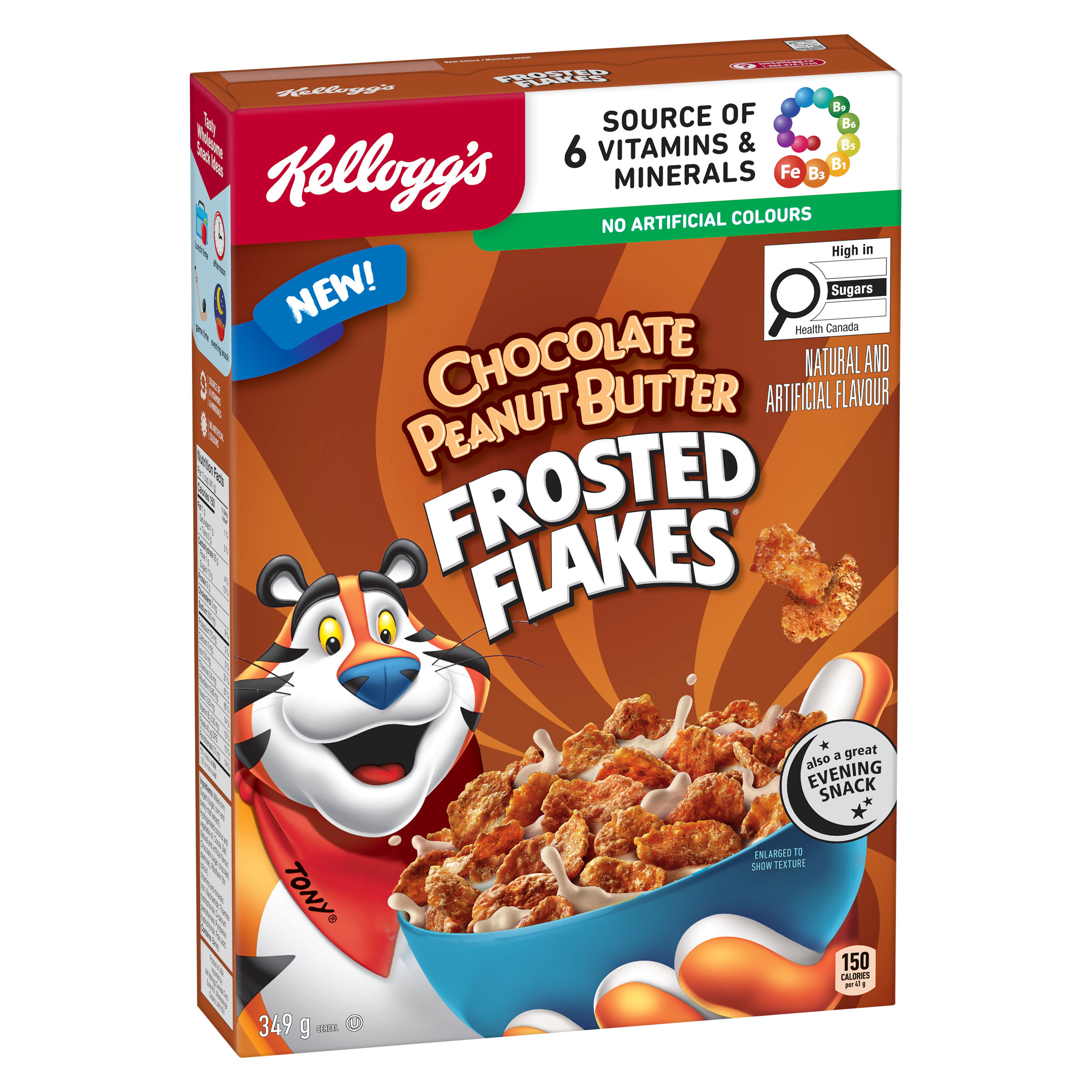 Kellogg's Frosted Flakes® Chocolate Peanut Butter Flavour