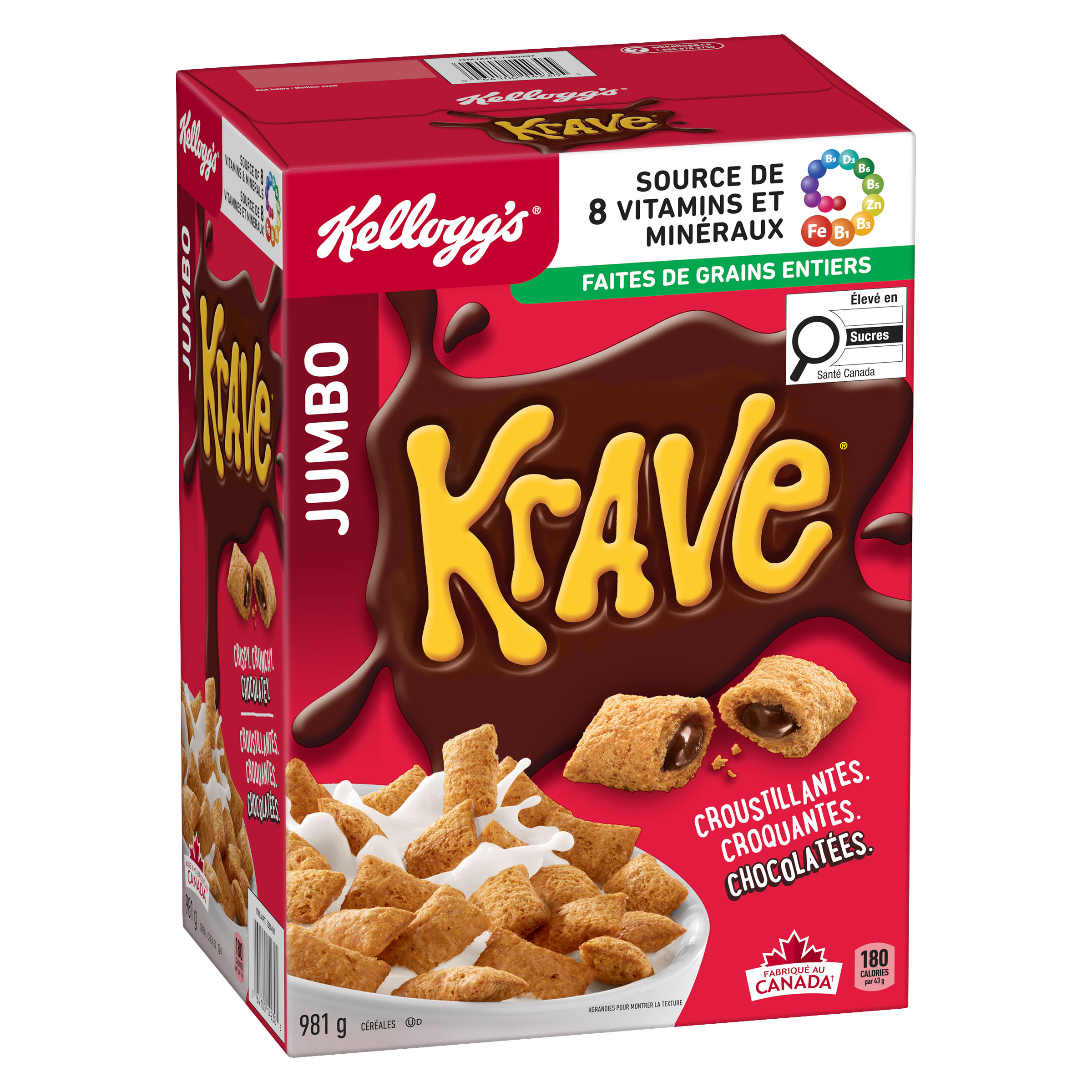 Céréales Kellogg's Krave® Saveur de chocolat