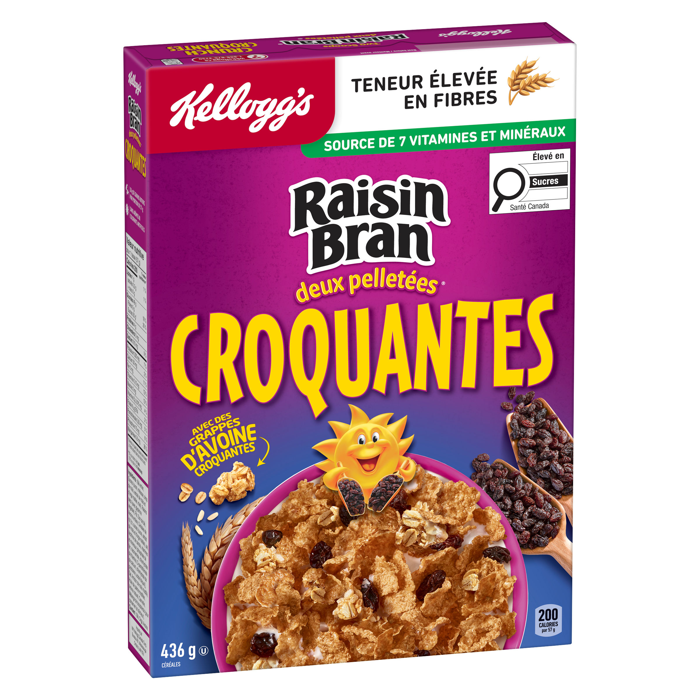 Céréales Kellogg's® Raisin Bran deux pelletées® Croquantes