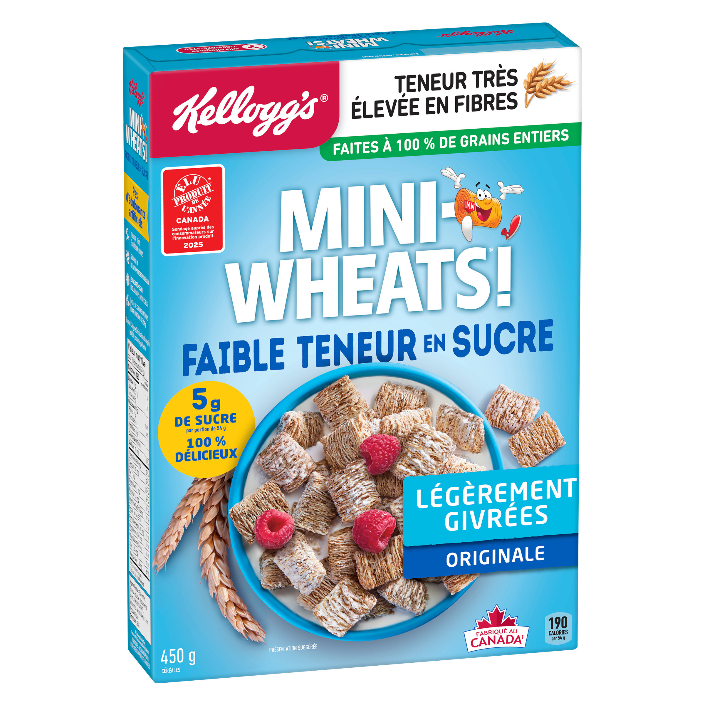 Céréales Kellogg's® Mini-Wheats® à faible teneur en sucre
