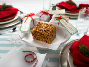 Cocoa Krispies® Treats with Dulce de Leche!