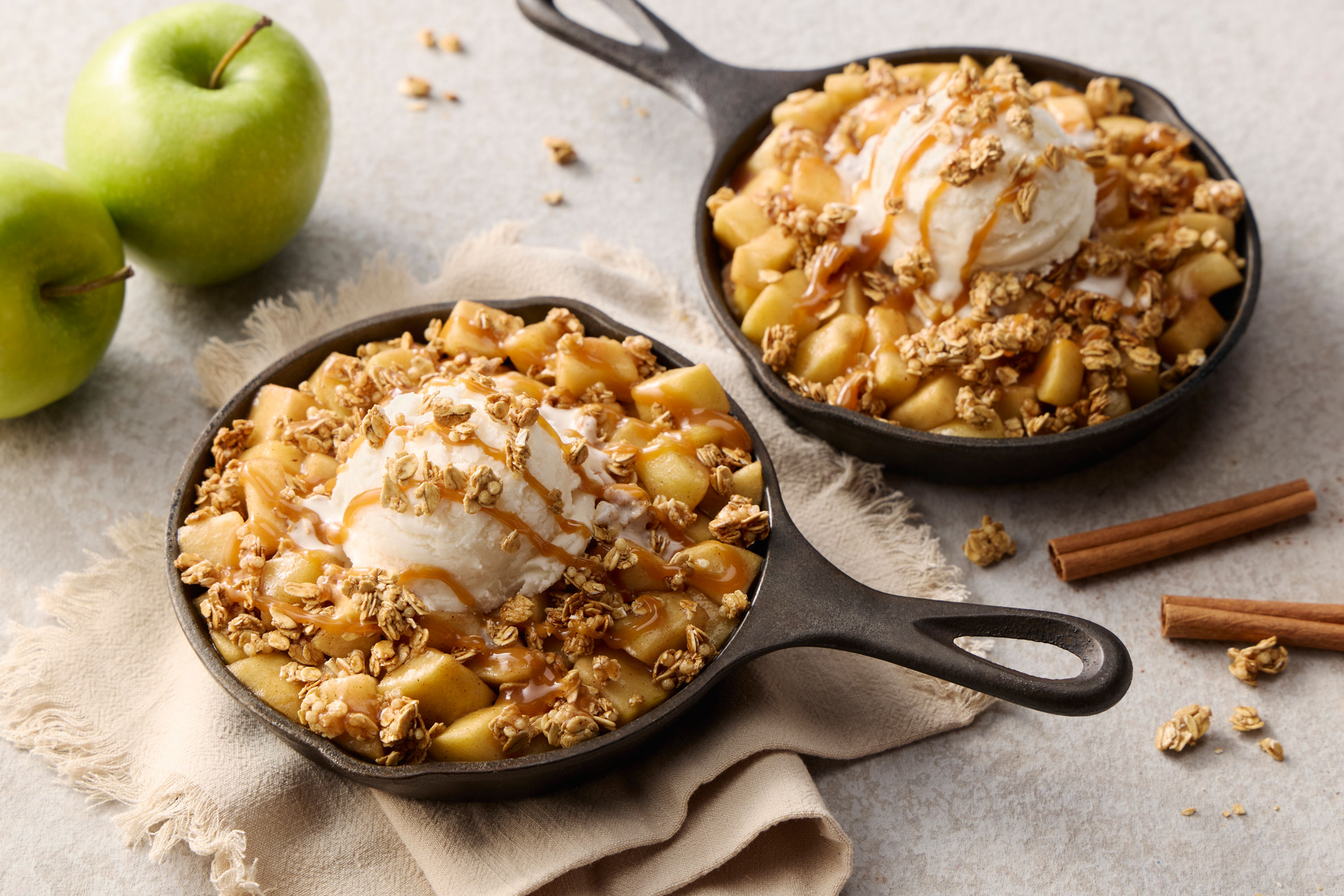 Apple Cider Granola Crumble Skillet