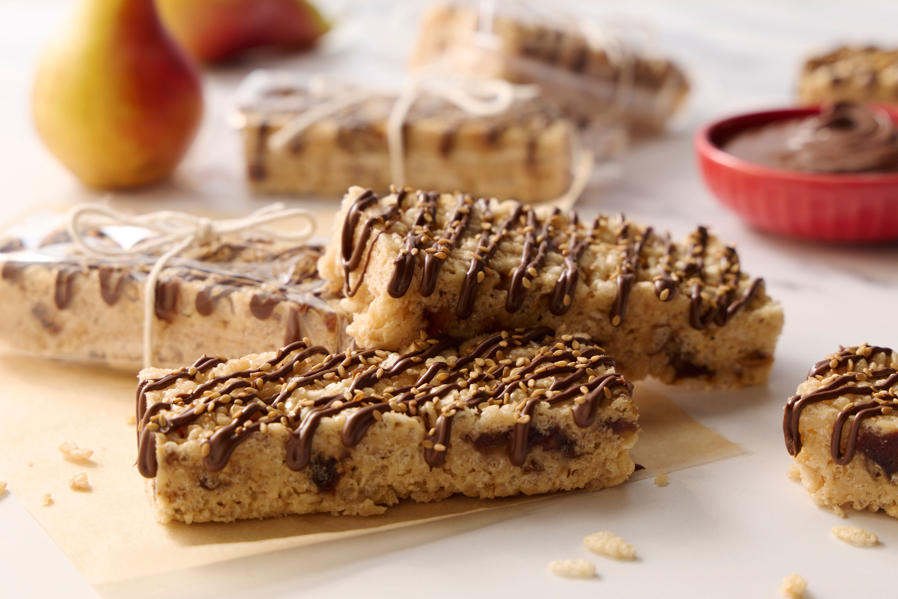 Chocolate Hazelnut Tahini Rice Krispies® Bars