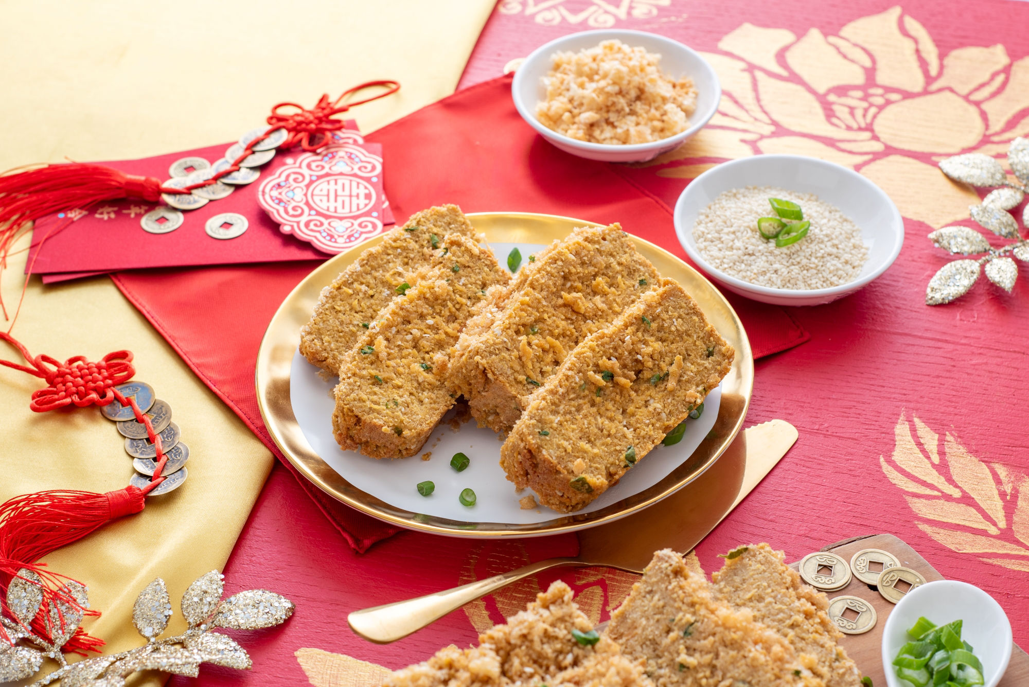 Scallion & Pork Floss Oat Cake